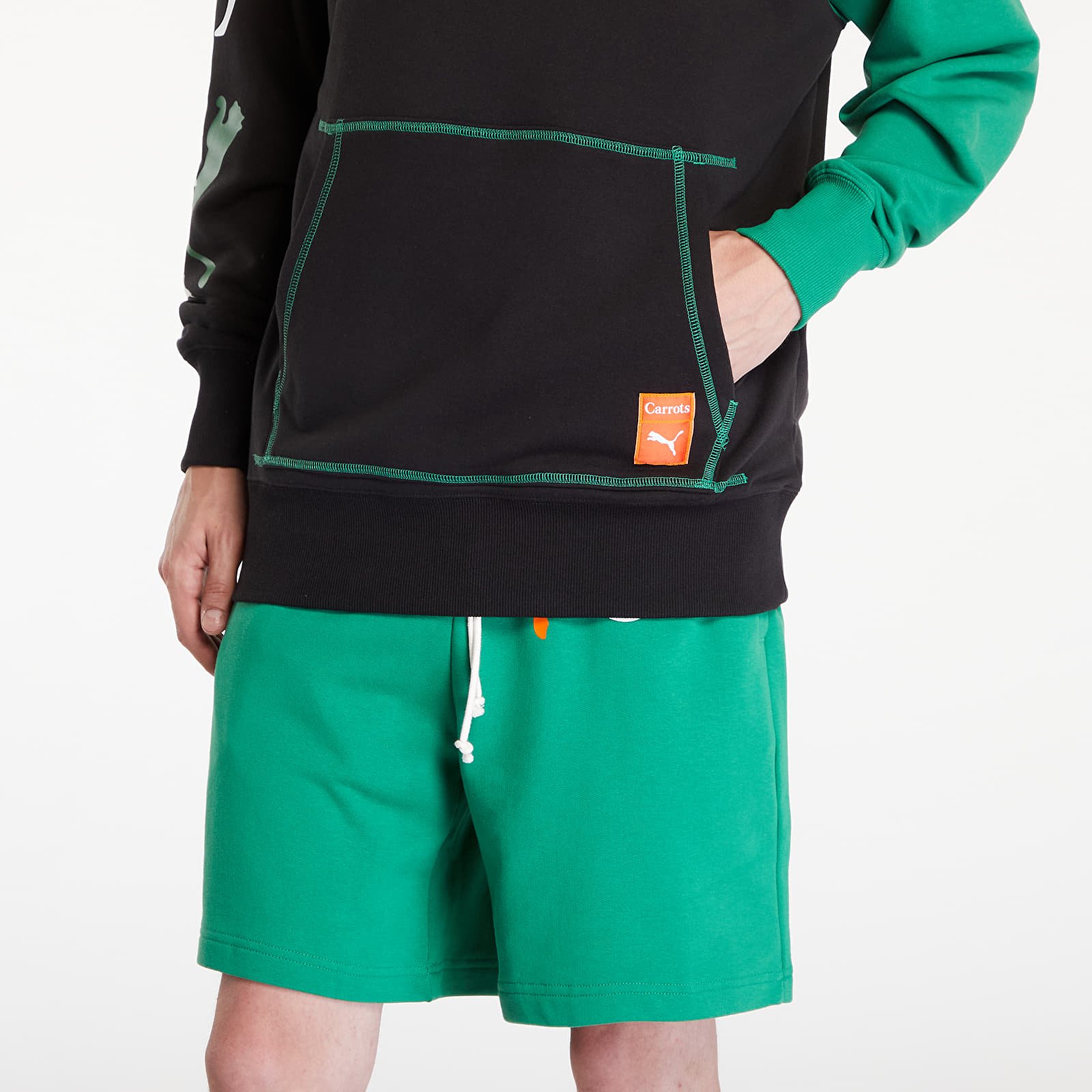 Pánské mikiny PUMA x Carrots Graphic Hoodie Black