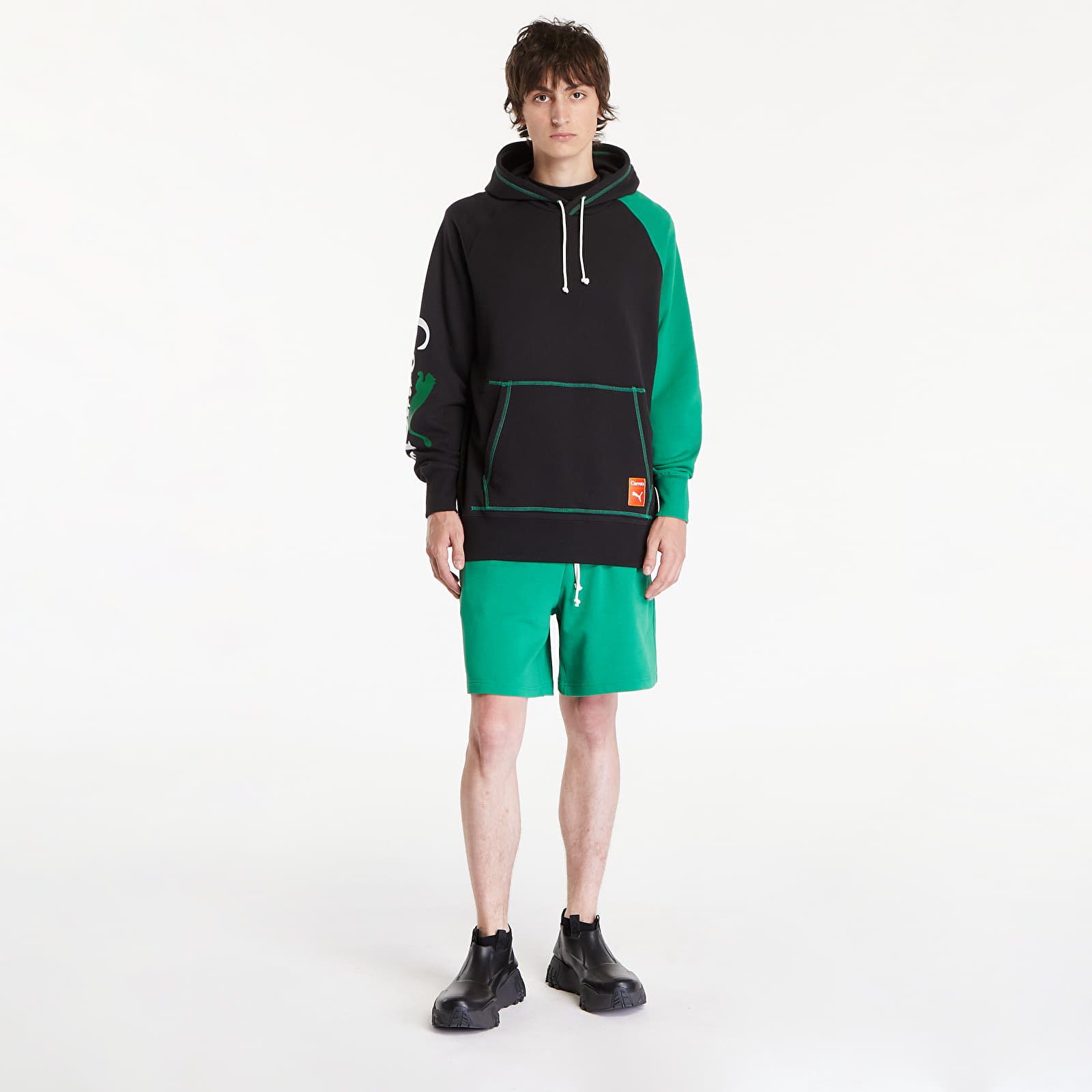 Pánské mikiny PUMA x Carrots Graphic Hoodie Black