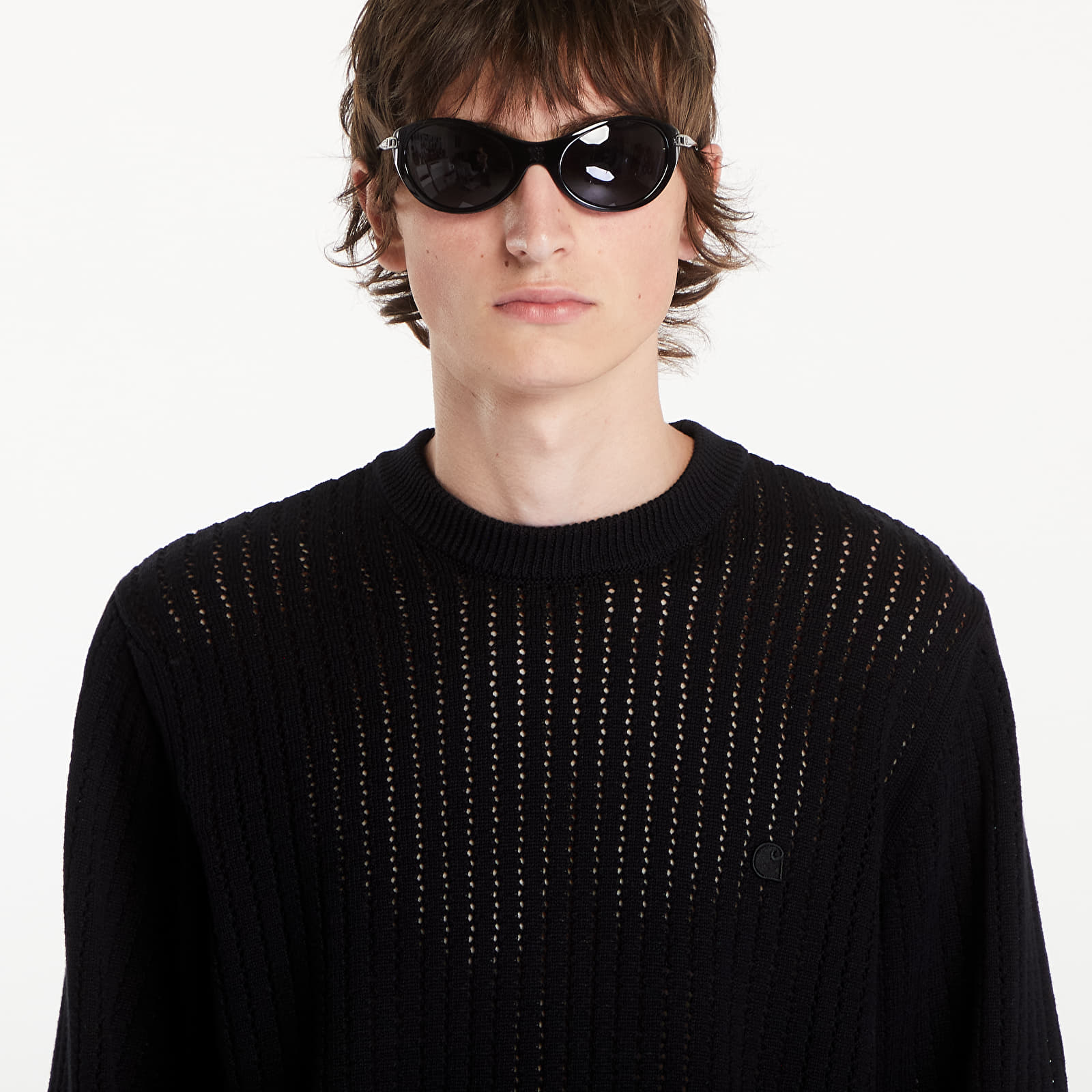 Jerséis para hombre Carhartt WIP Calen Sweater UNISEX Black