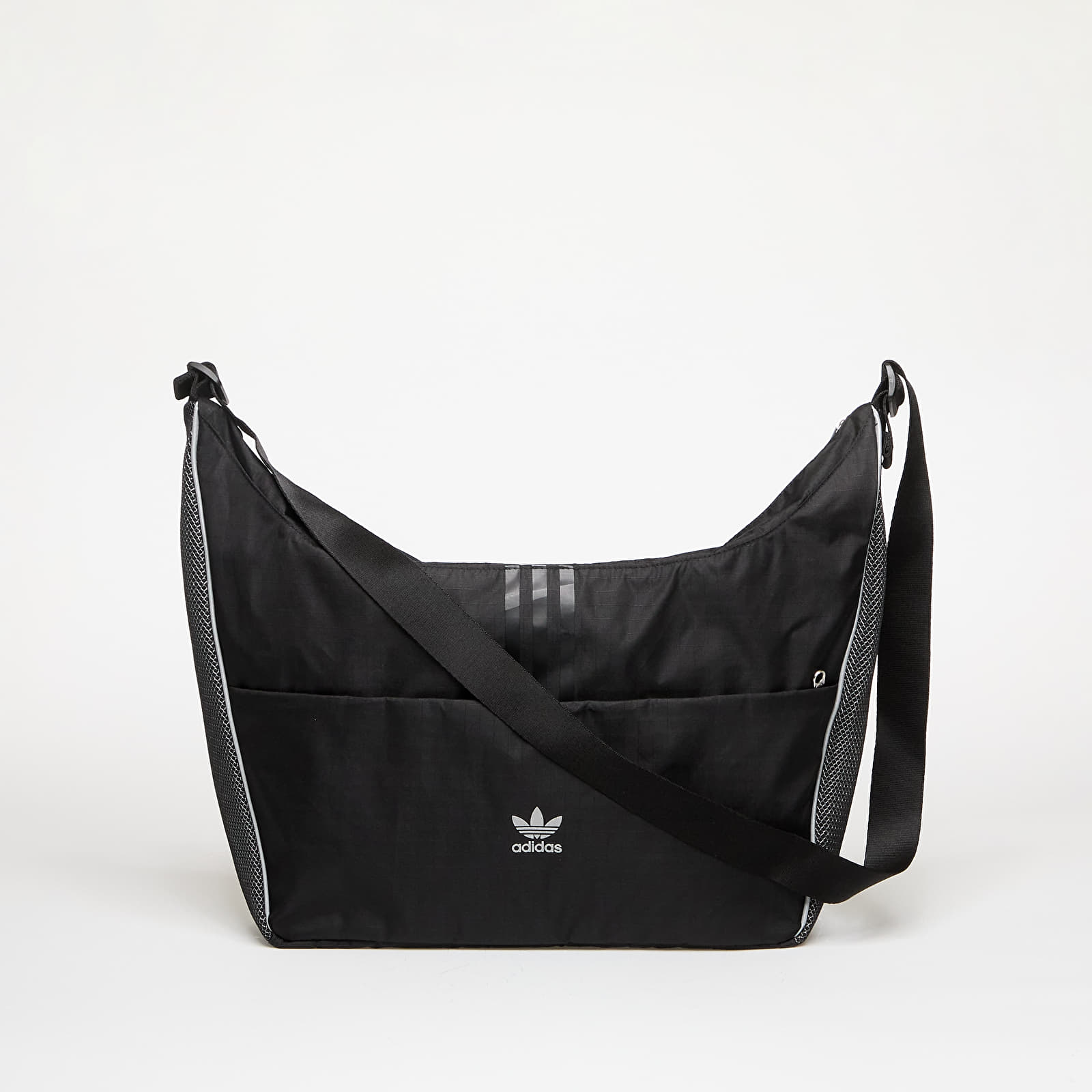 Torby na zakupy na ramię adidas Shopper Bag Black/ Reflective Silver