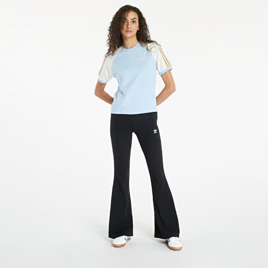 Pantaloni donna adidas Essentials Rib Flared Leggings Black Queens