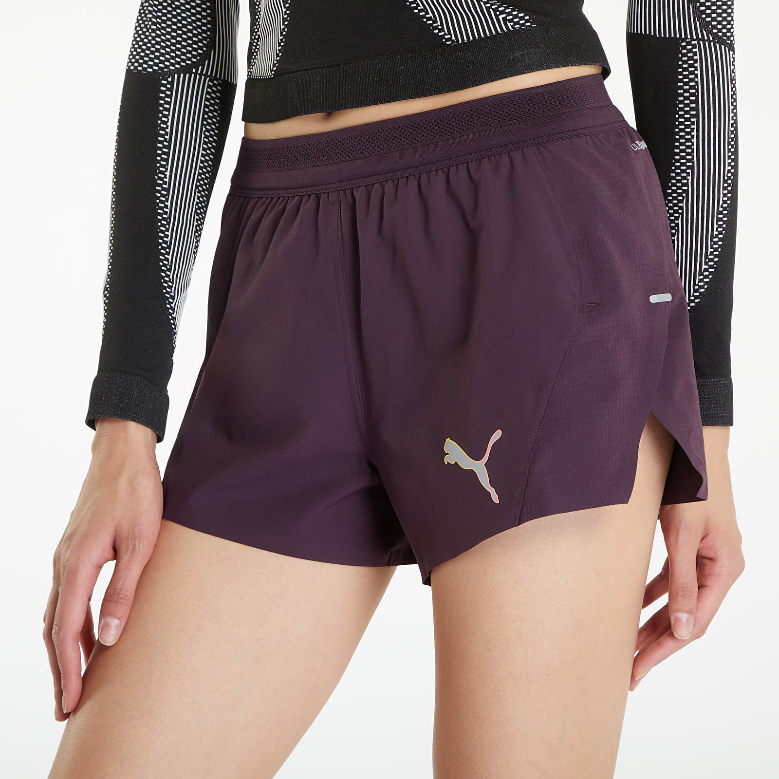 Women s Shorts PUMA Run Ultraweave Velocity 3 W Running Shorts Midnight Plum Queens
