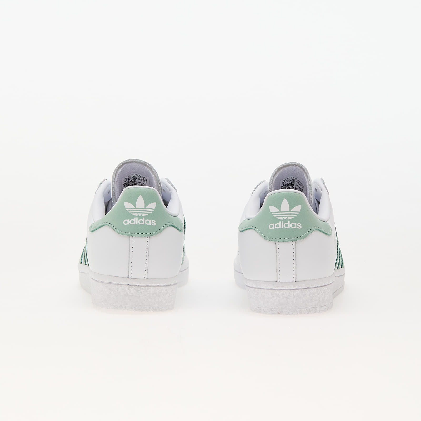 Adidas superstar slip on green sale