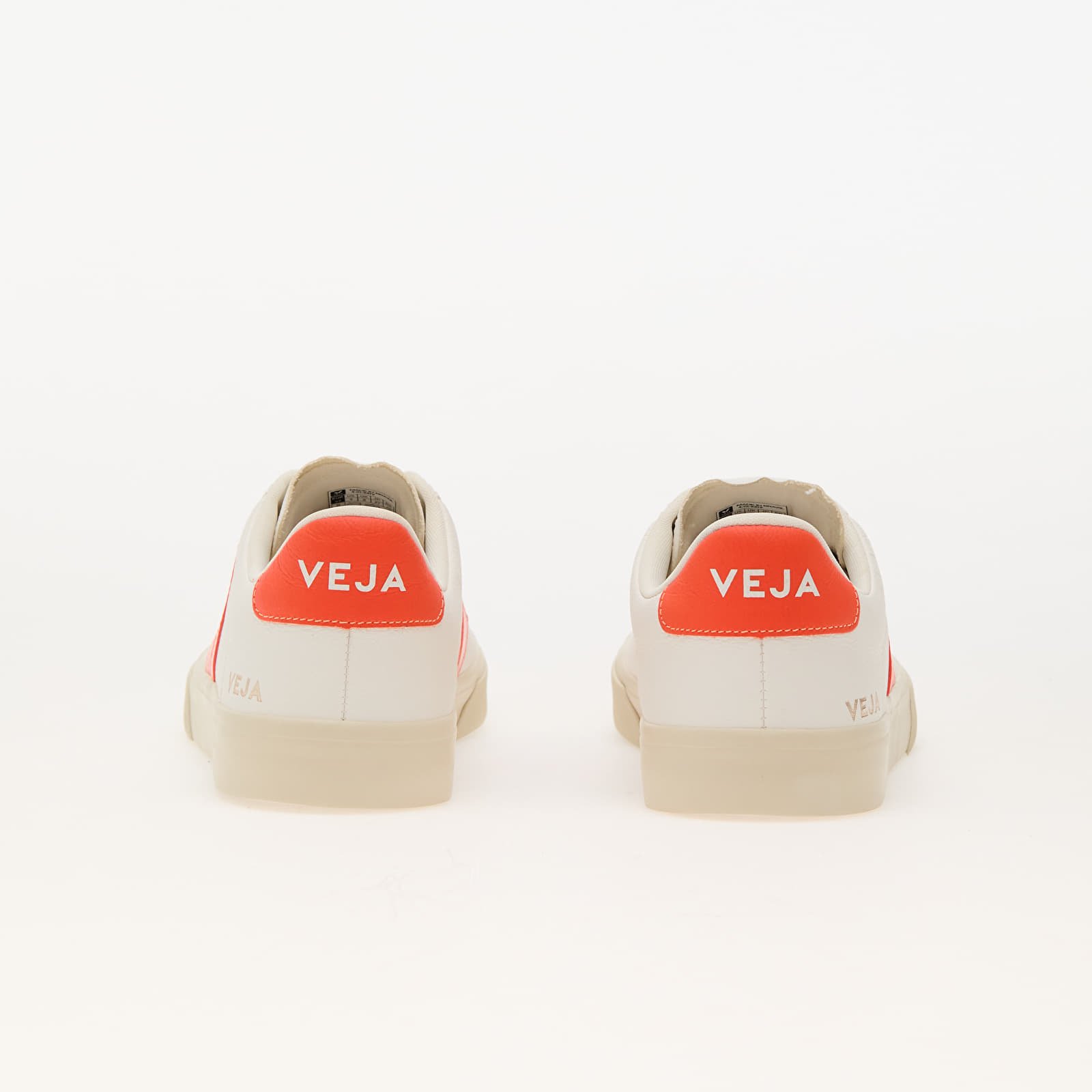 Shoes Veja Campo Chromefree Extra White/ Orange Fluo