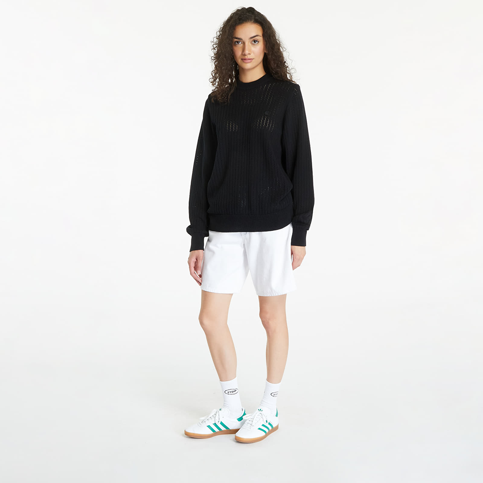 Jerséis para hombre Carhartt WIP Calen Sweater UNISEX Black