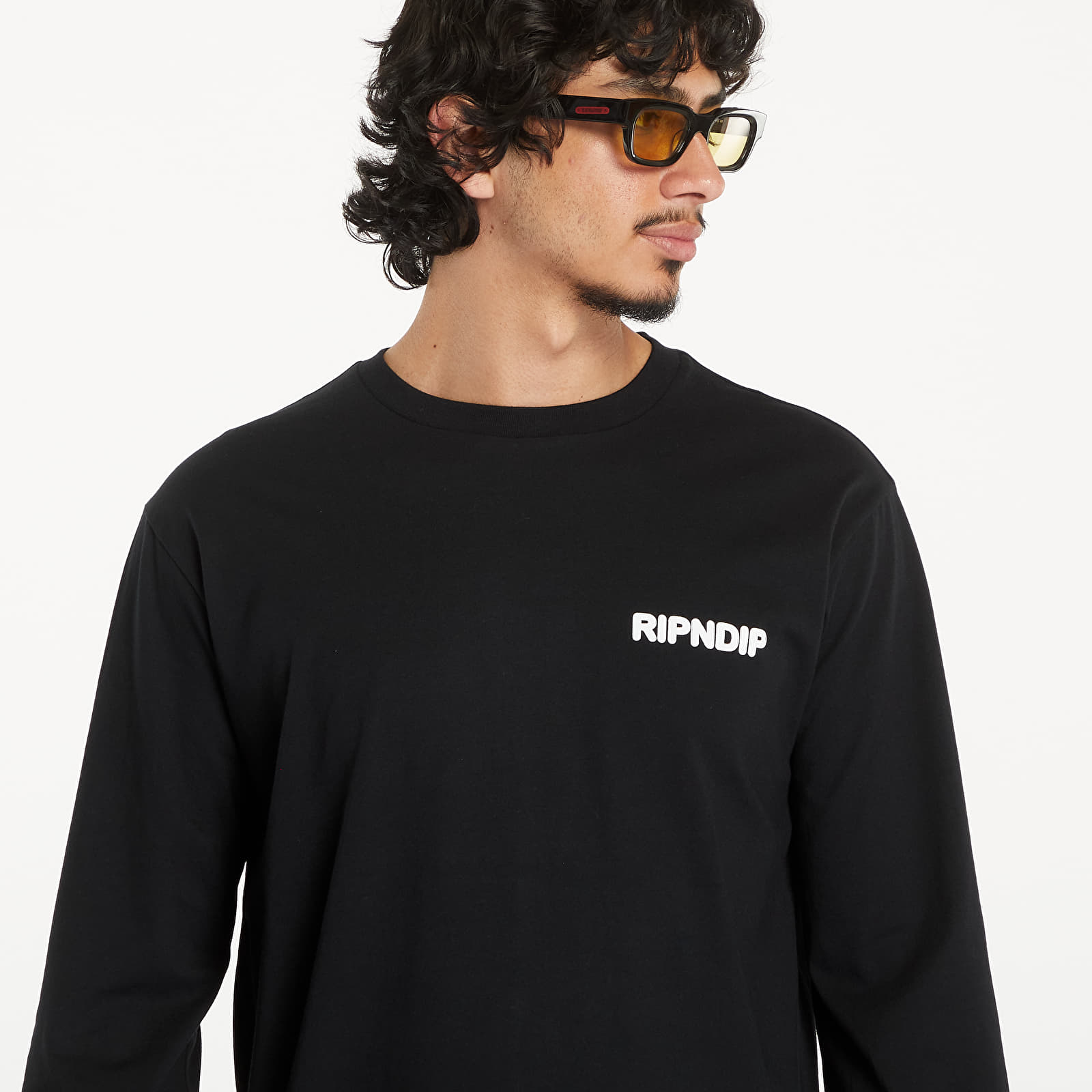 Pánská trička RIPNDIP Pet Kitties Long Sleeve Tee Black