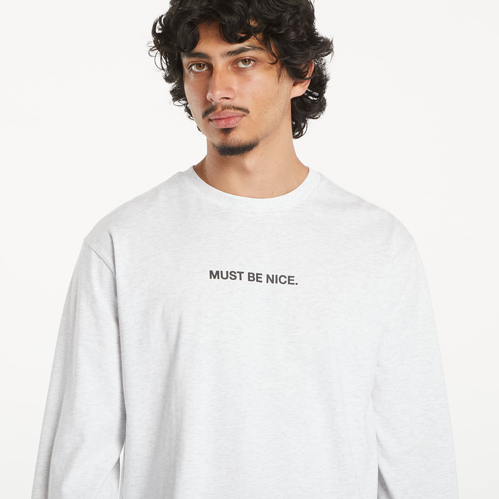 Men's T-shirts RIPNDIP Must Be Nice Long Sleeve Tee Ash Heather