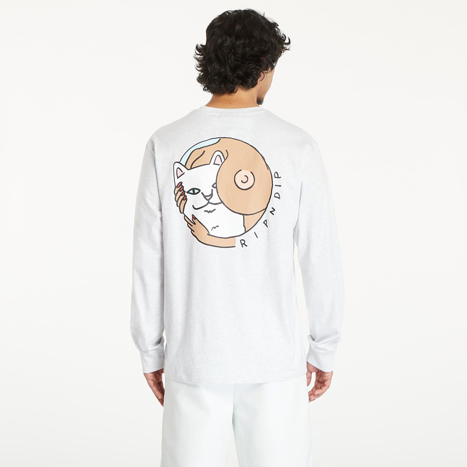 Men's T-shirts RIPNDIP Must Be Nice Long Sleeve Tee Ash Heather