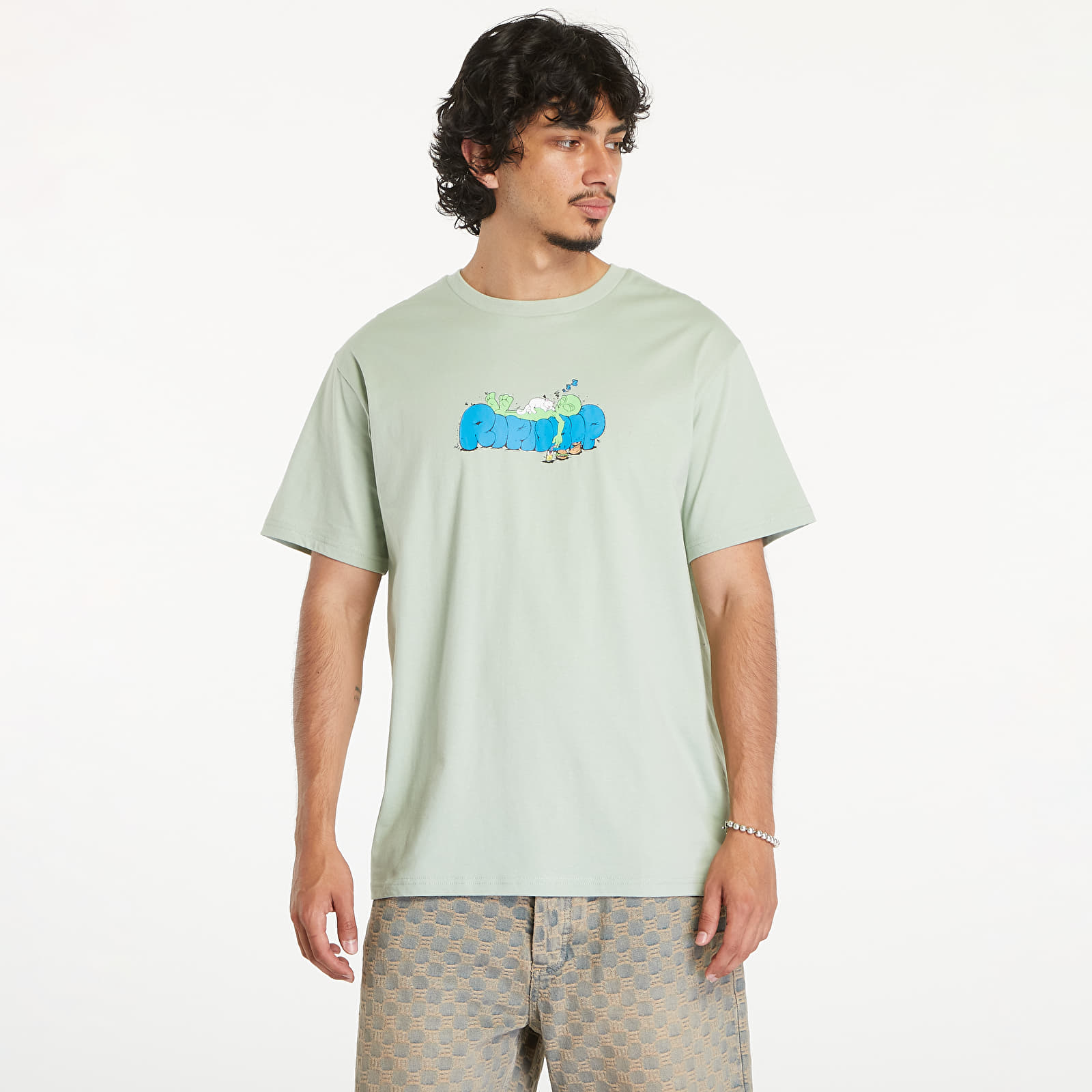 Koszulki męskie RIPNDIP Sleepy Short Sleeve Tee Sage