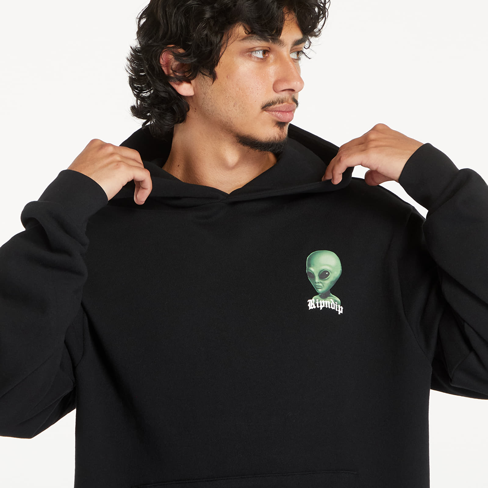 Men's sweatshirts RIPNDIP We Come In Peace Hoodie Black