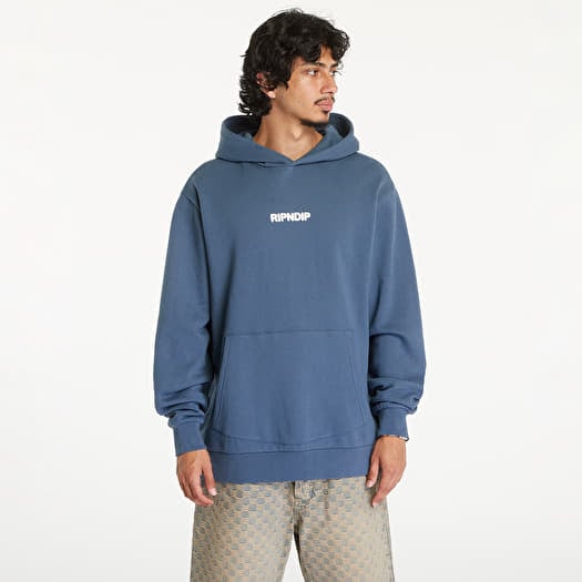 Men s sweatshirts RIPNDIP Pet Kitties Hoodie Storm Blue Queens