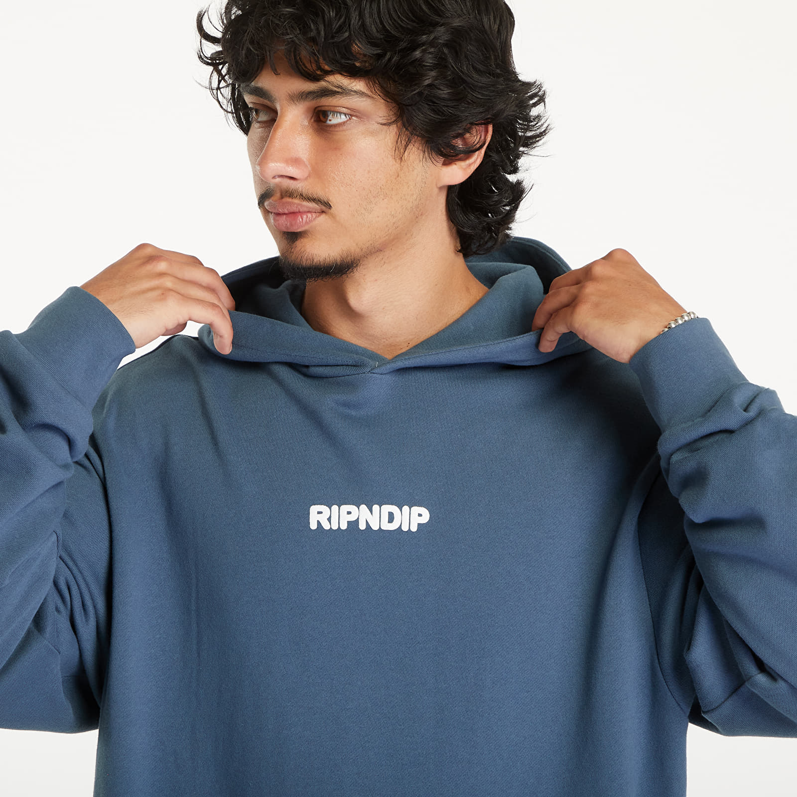 Men's sweatshirts RIPNDIP Pet Kitties Hoodie Storm Blue