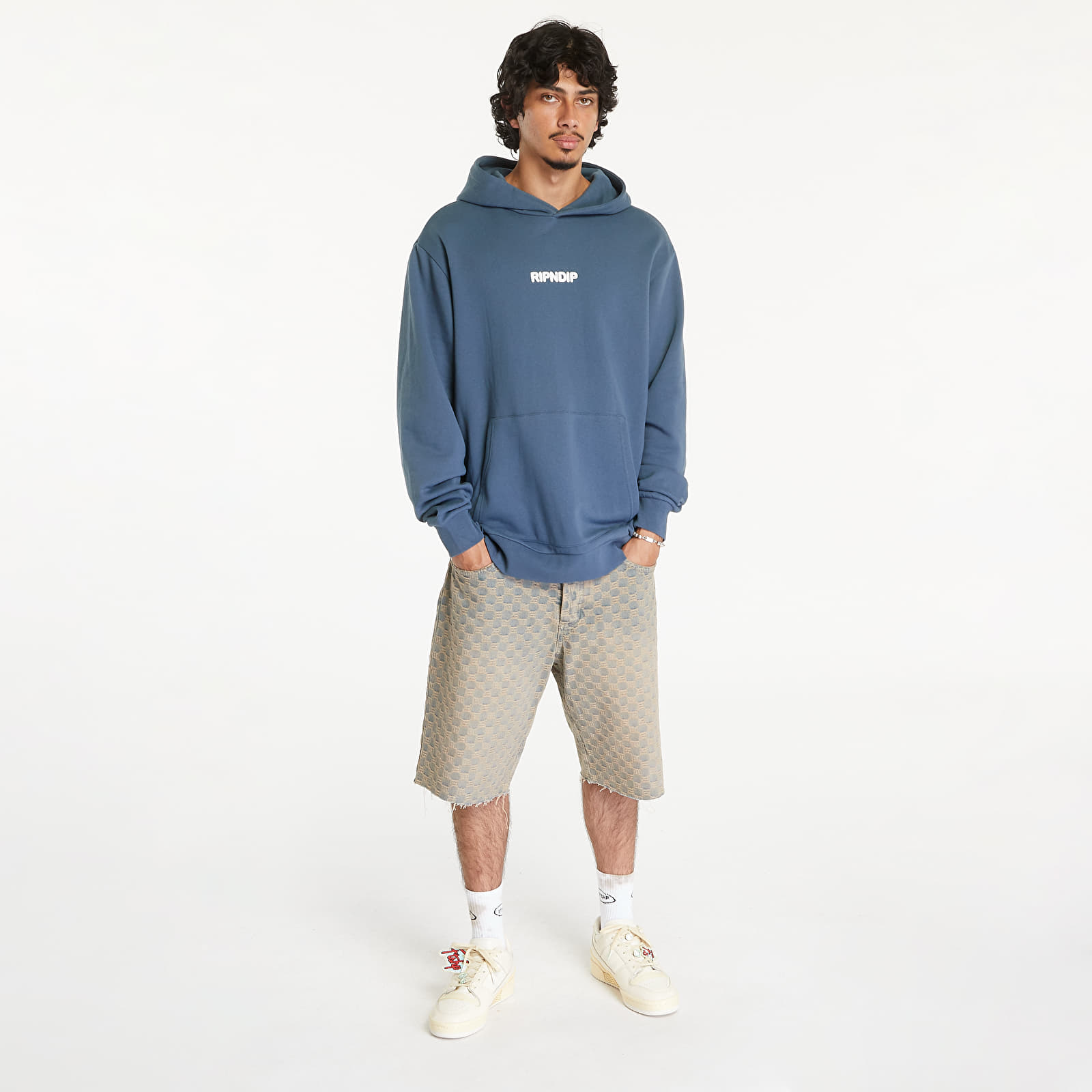 Men's sweatshirts RIPNDIP Pet Kitties Hoodie Storm Blue