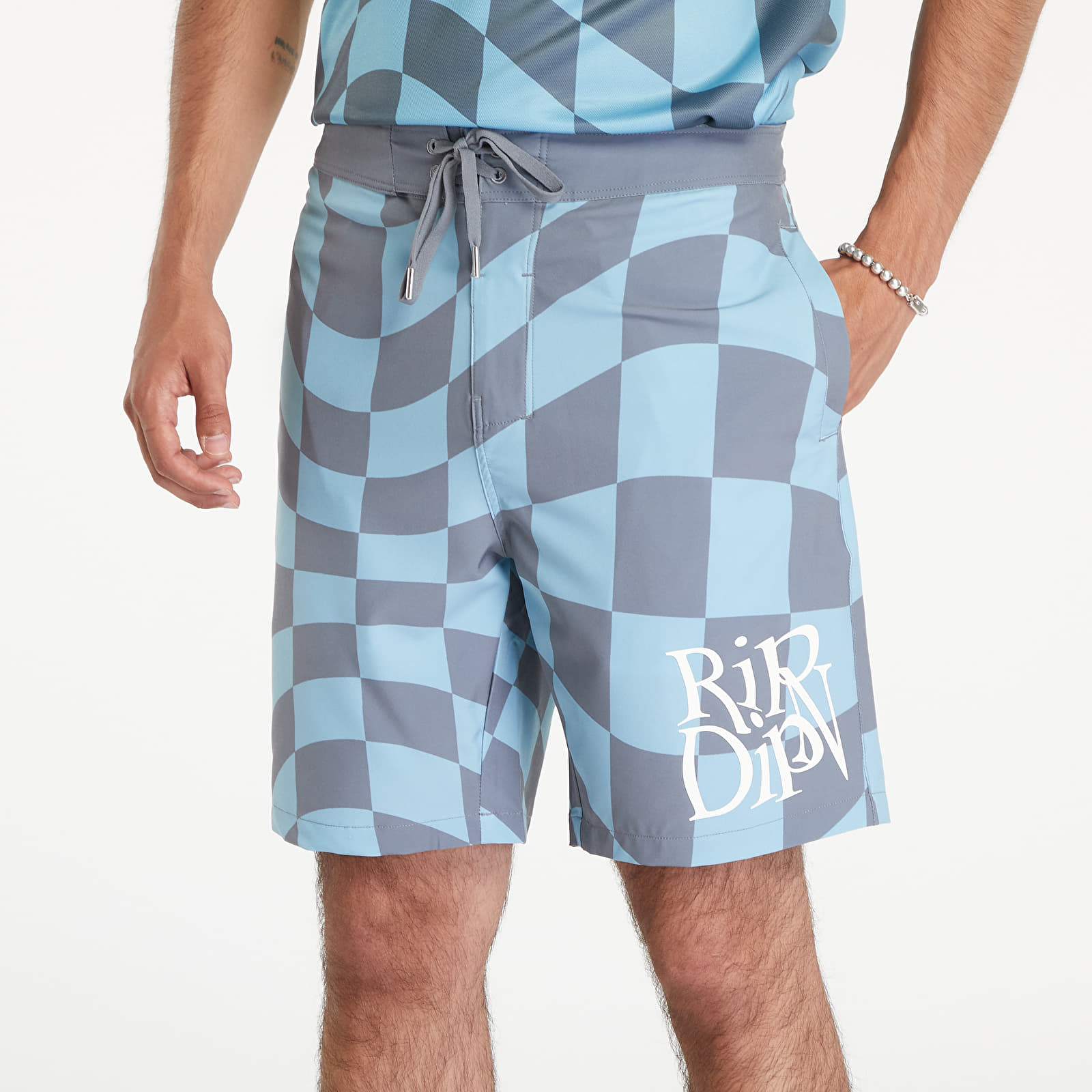 Pánské plavky RIPNDIP Quantum Groove Swim Shorts Slate