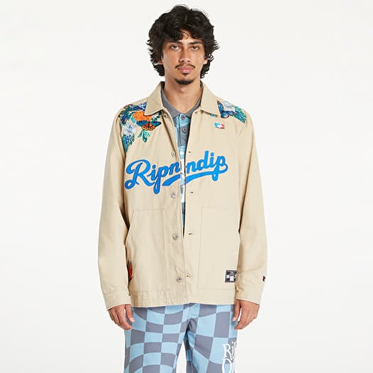 RIPNDIP Los Ripndip Twill Coaches Jacket Khaki