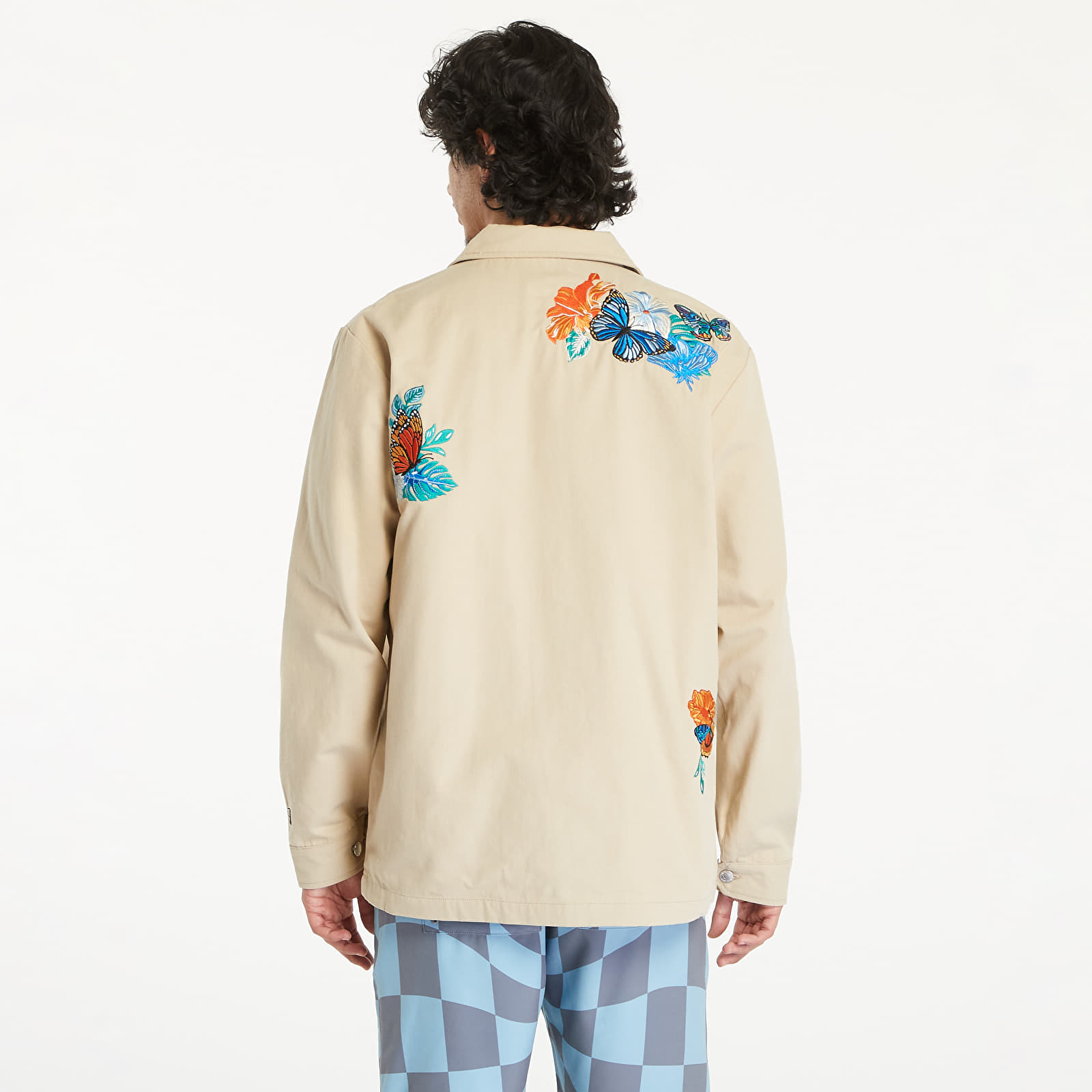Vīriešu jakas RIPNDIP Los Ripndip Twill Coaches Jacket Khaki