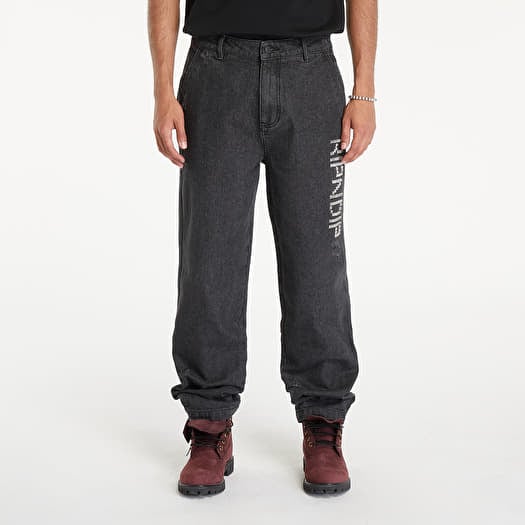 RIPNDIP Rockstar Distressed Denim Pants Black