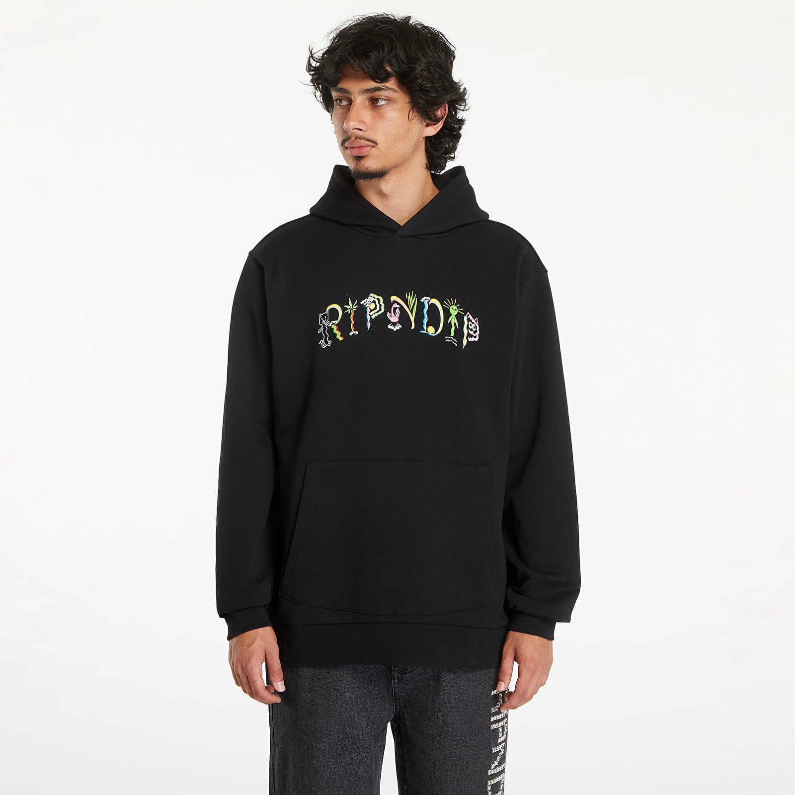 Men s sweatshirts RIPNDIP Venice Hoodie Black Queens