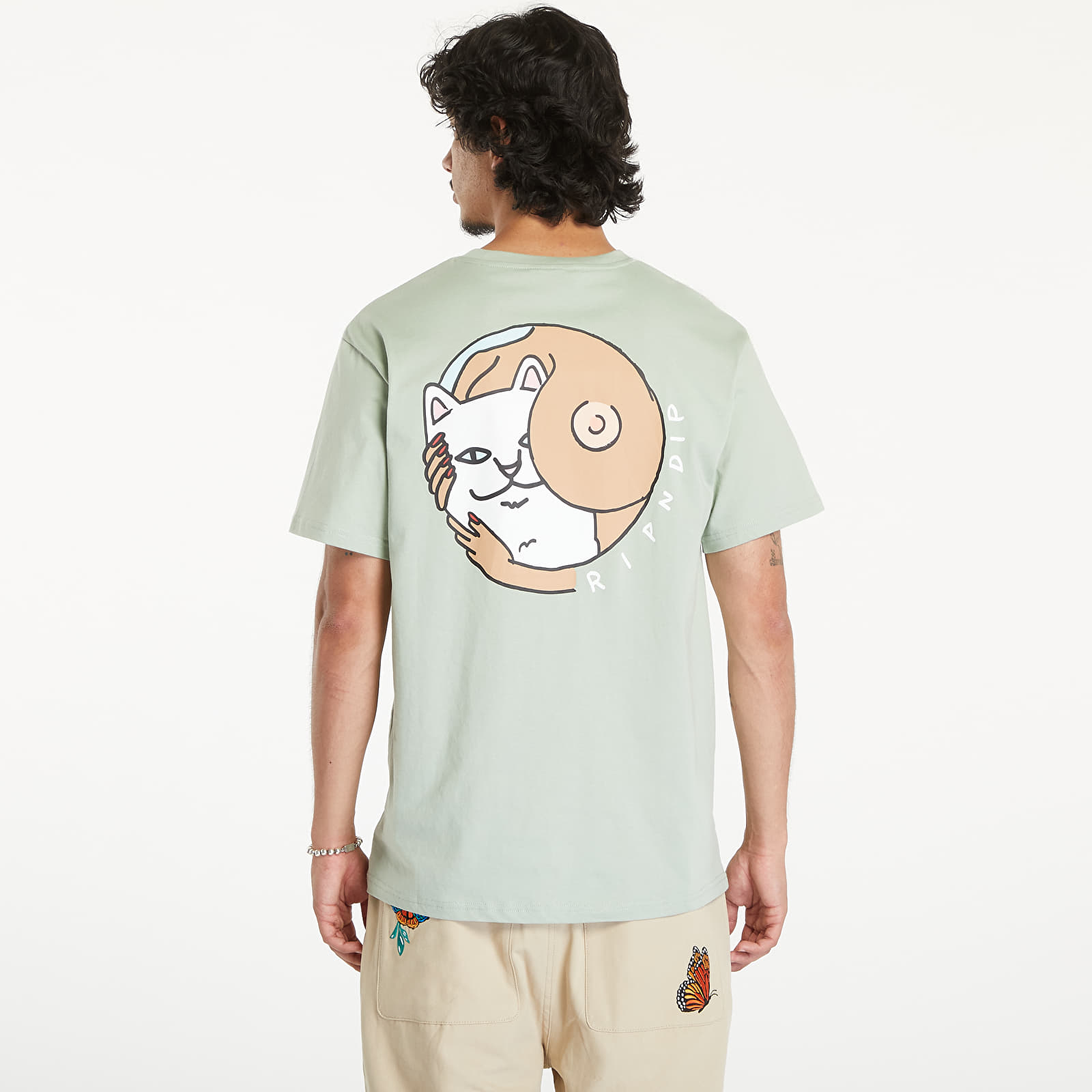 Men's T-shirts RIPNDIP Must Be Nice Short Sleeve Tee Sage