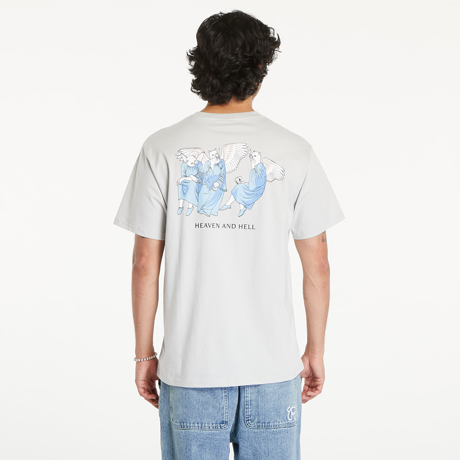 Pánská trička RIPNDIP Heaven And Hell Short Sleeve Tee Grey
