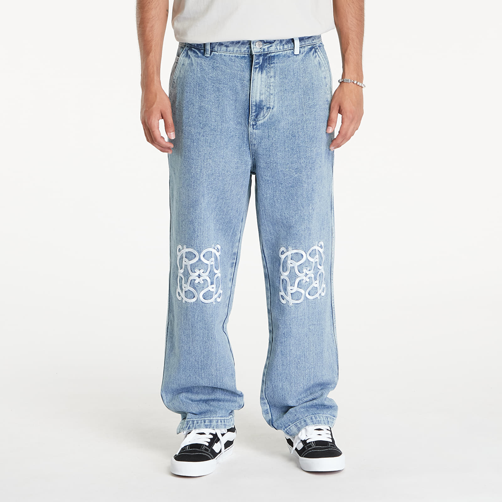Pantalons homme RIPNDIP Ranagram Denim Pants Medium Wash
