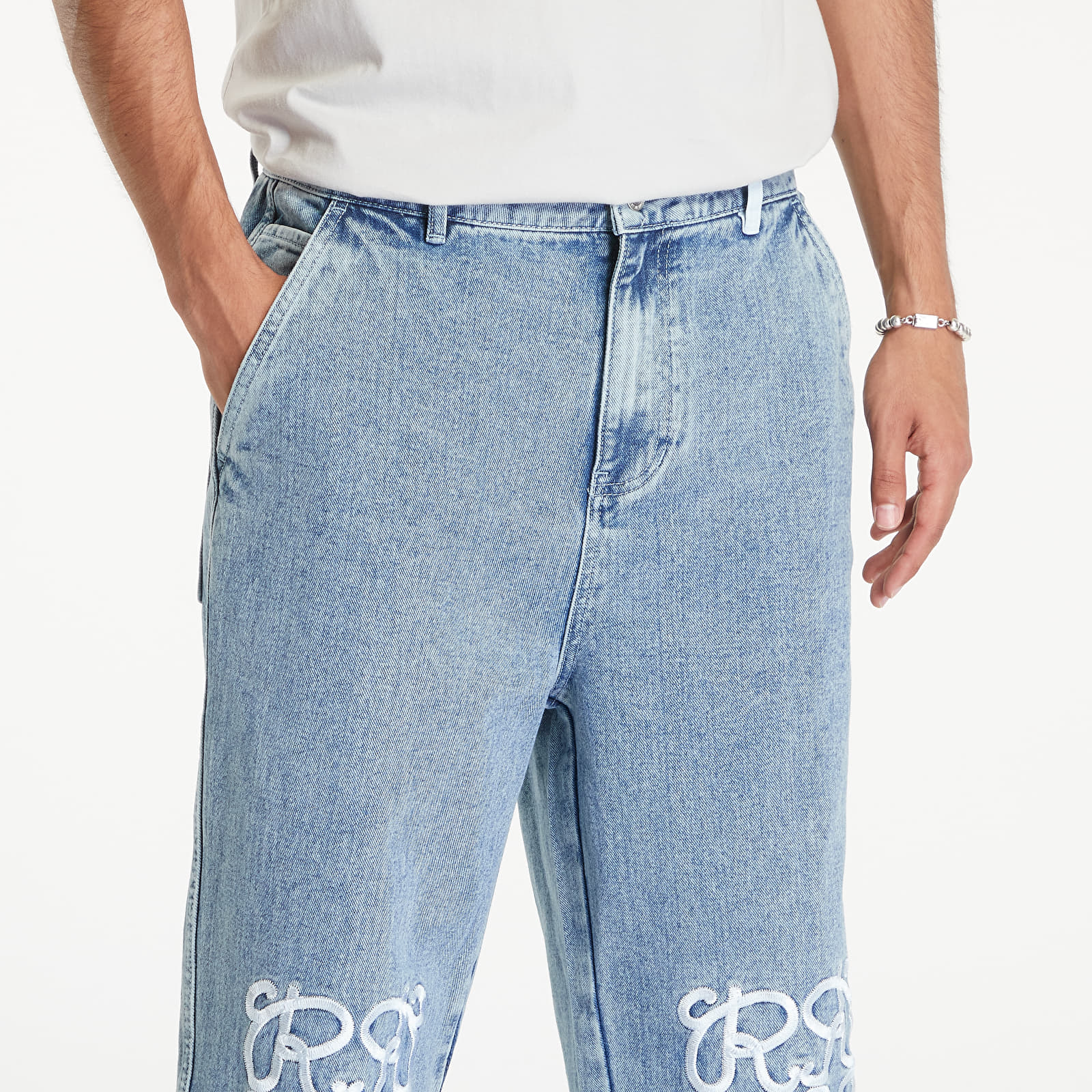 Pantalons homme RIPNDIP Ranagram Denim Pants Medium Wash