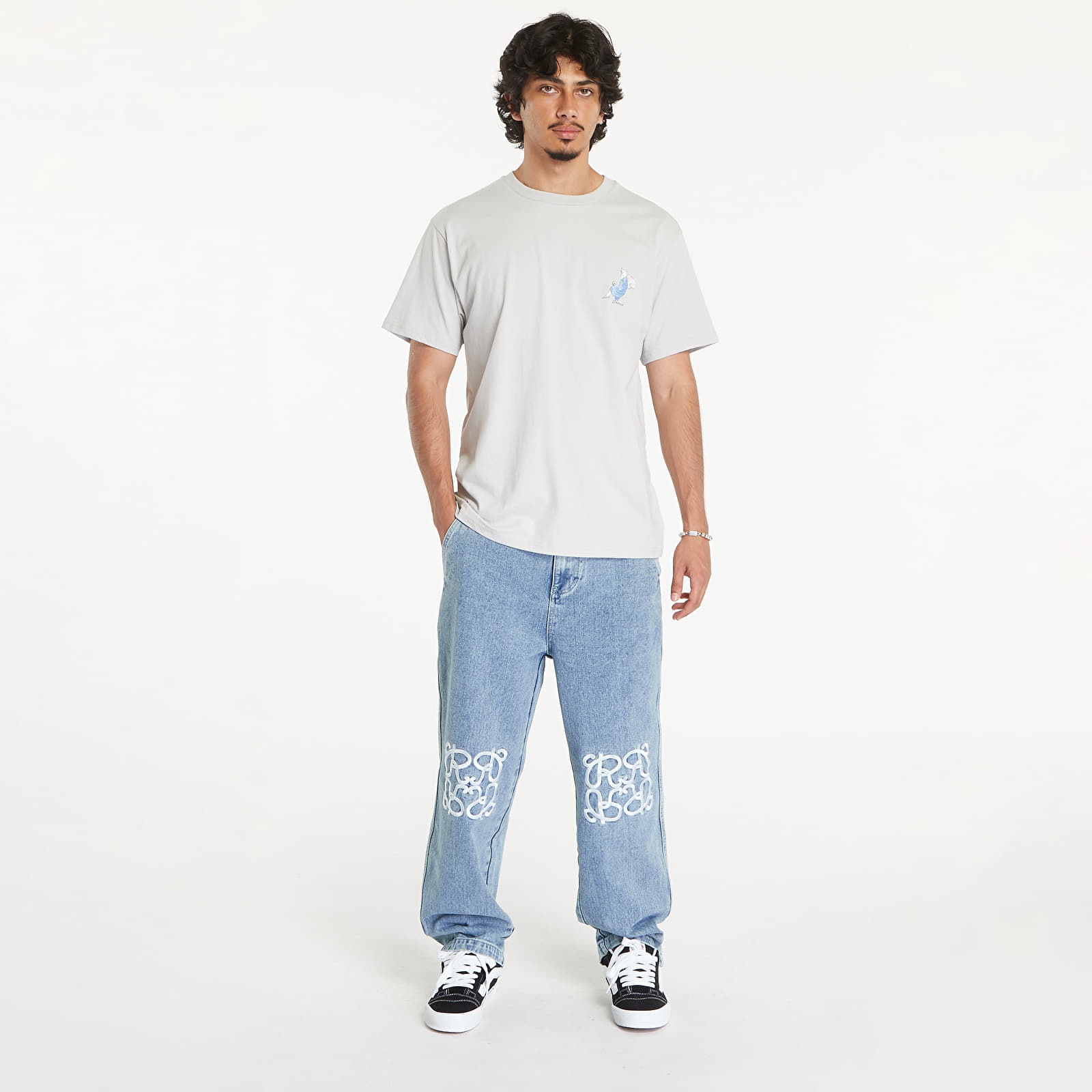 Pantalons homme RIPNDIP Ranagram Denim Pants Medium Wash