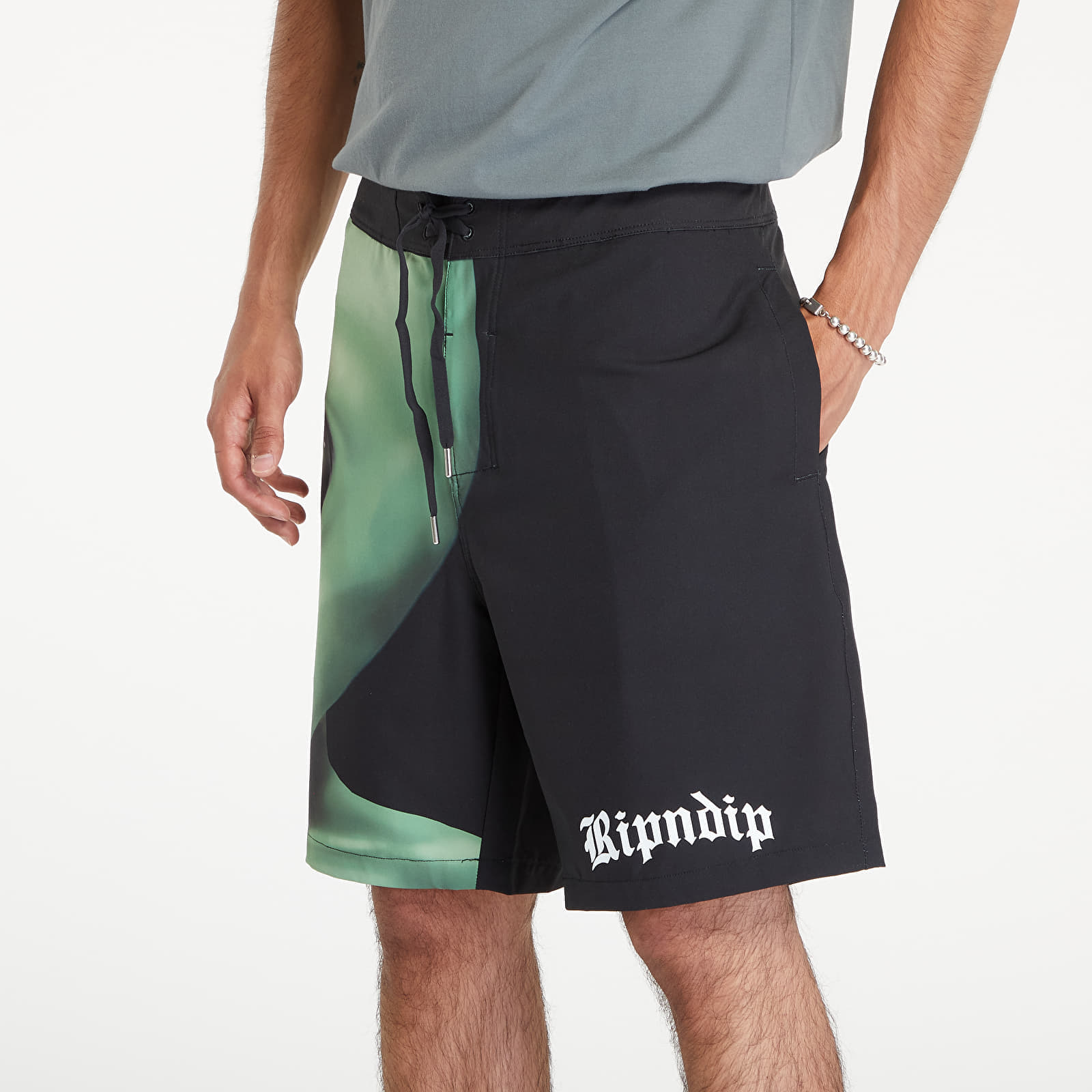 Costume de baie RIPNDIP We Come In Peace Swim Shorts Black - 1 | YEO