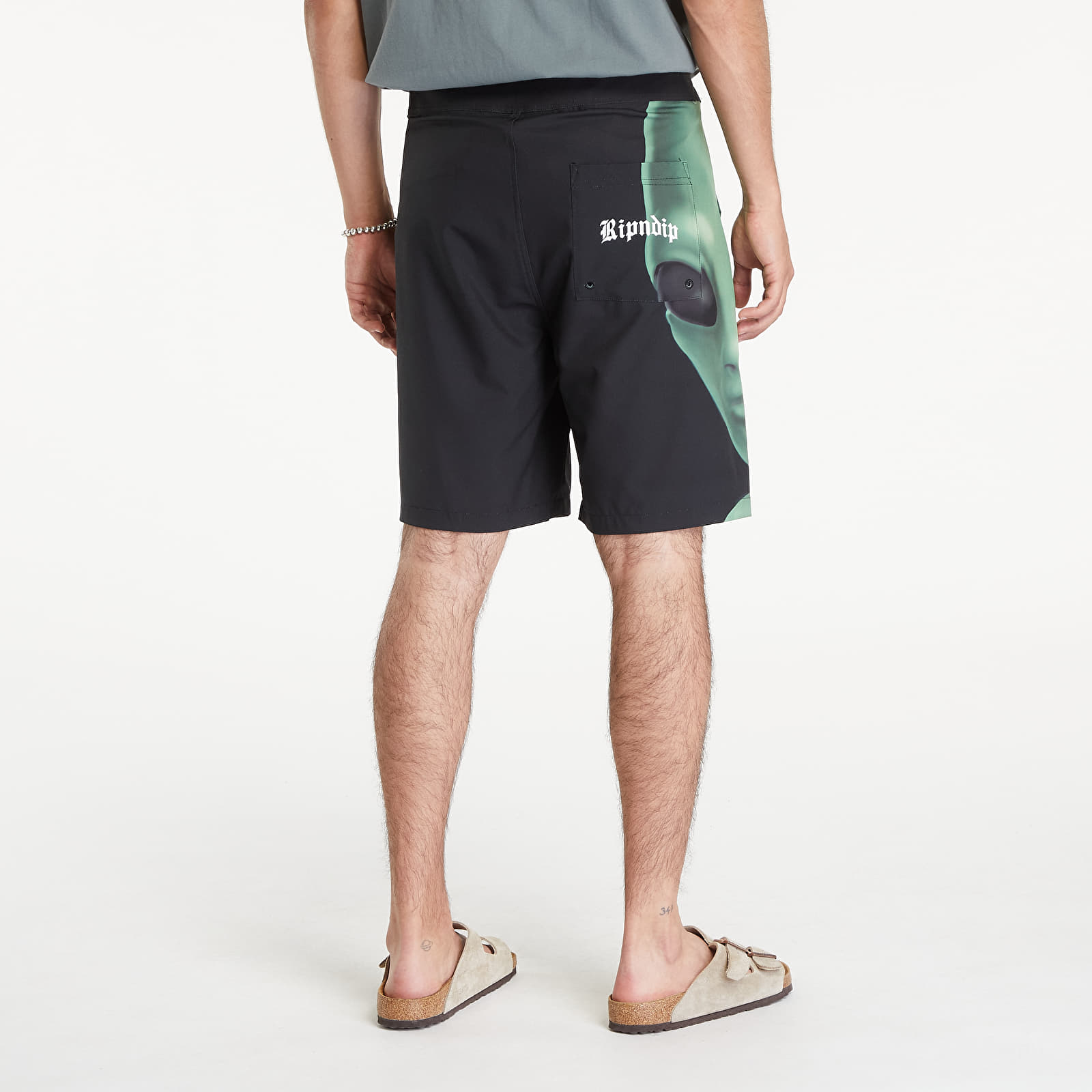 Men's swimwear RIPNDIP We Come In Peace Swim Shorts Black