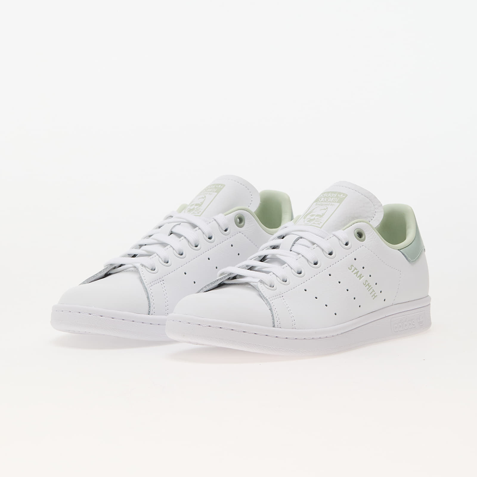 Sneakers und Schuhe für Frauen adidas Stan Smith W Ftw White/ Linen Green/ Linen Green