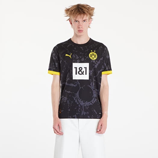 T-shirt PUMA Borussia Dortmund Away Replica Jersey T-Shirt Black/ Cyber Yellow
