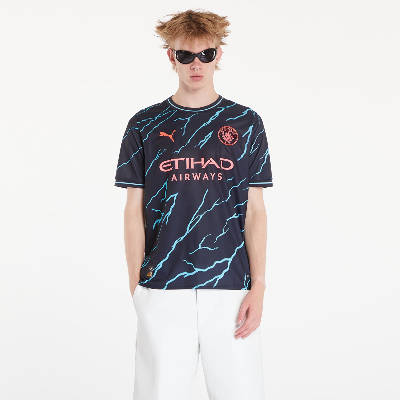 Jerseys PUMA Manchester City 3rd Replica Jersey T-Shirt Dark Navy/ Hero Blue