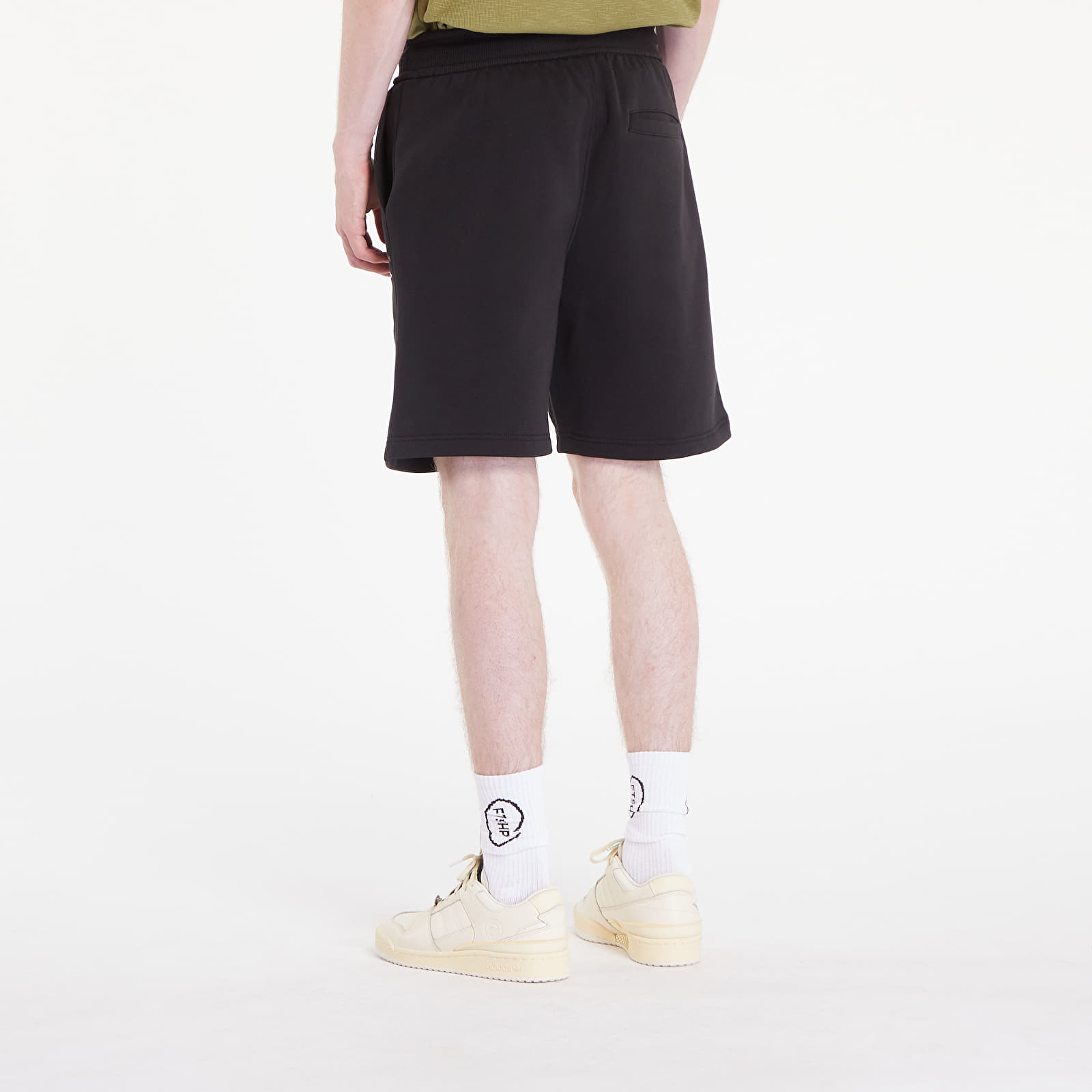 Férfi rövidnadrágok Calvin Klein Jeans Monogram Fleece Jogger Shorts Black