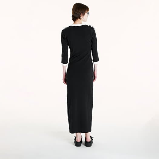 Jurken adidas Adicolor Classics 3 Stripes Maxi Dress Black Queens
