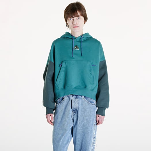 Hoodies and sweatshirts Nike ACG Therma FIT Women s Tuff Knit Fleece Hoodie Bicoastal Vintage Green Summit White Queens