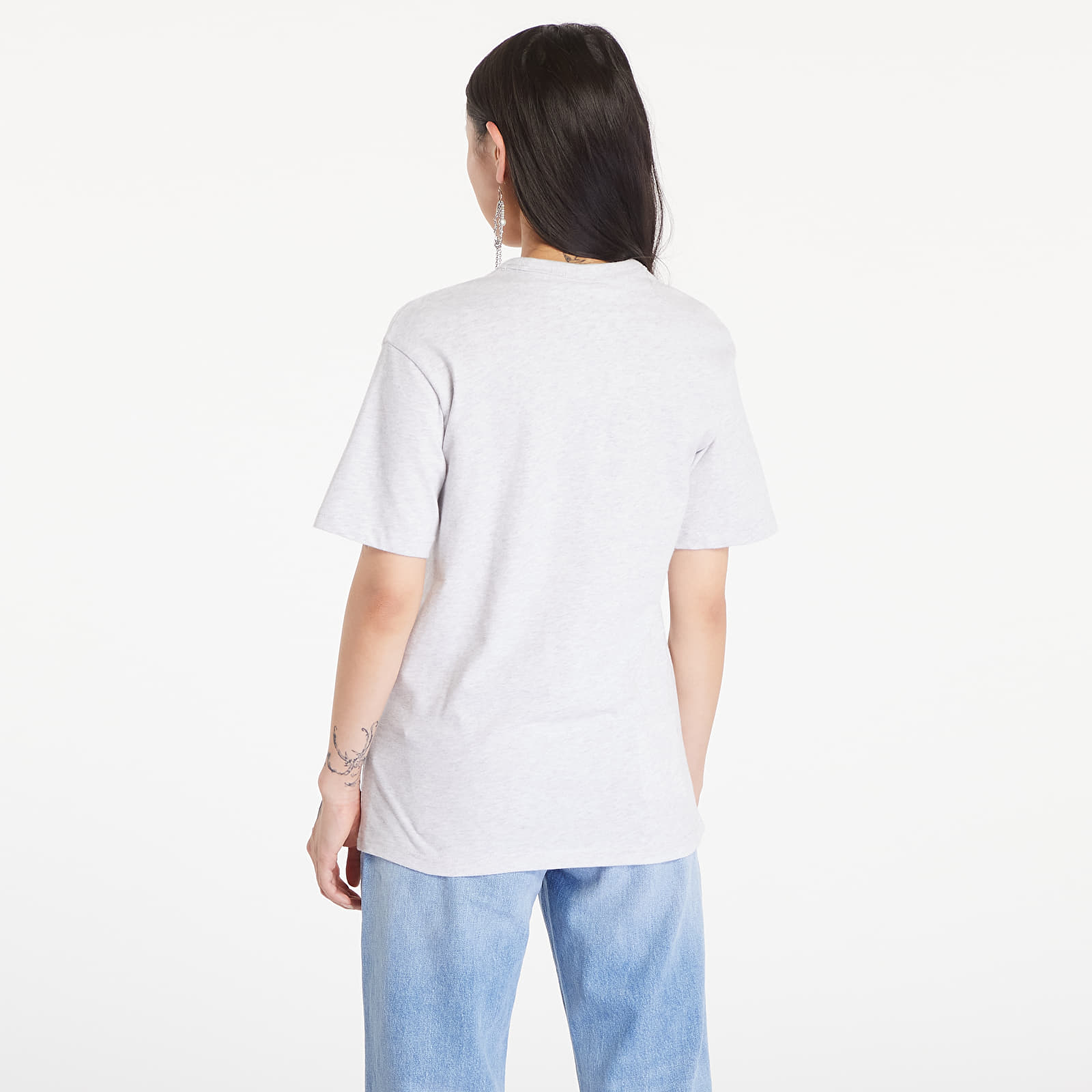 Női pólók Tommy Jeans Prep Explorer Relaxed Fit T-Shirt Silver Grey Heather