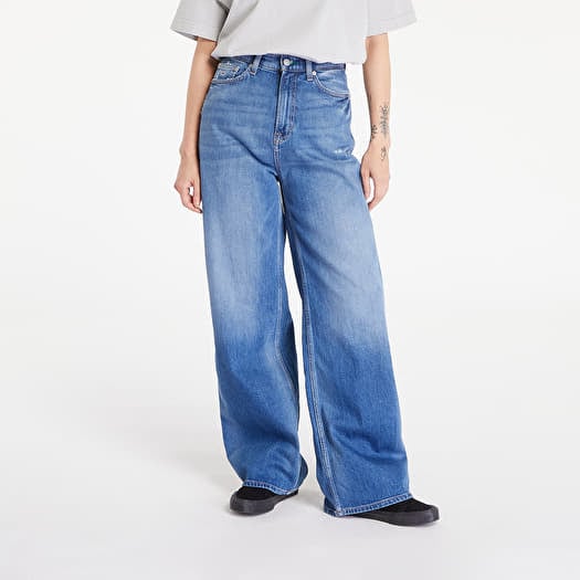 Tommy Jeans Claire High Rise Wide Leg Distressed Jeans Denim Medium