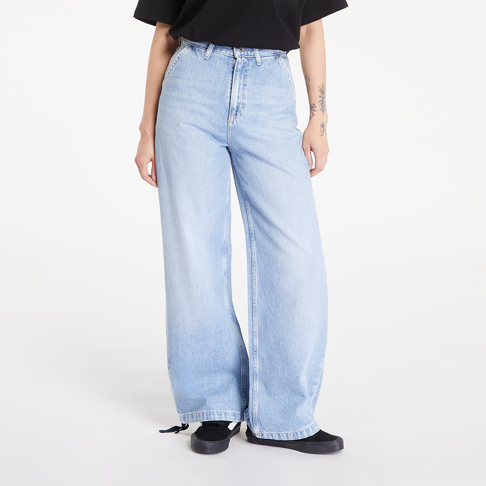 Vaqueros de mujer Tommy Jeans Claire Varsity High Rise Wide Tie Hem Jeans Denim Light