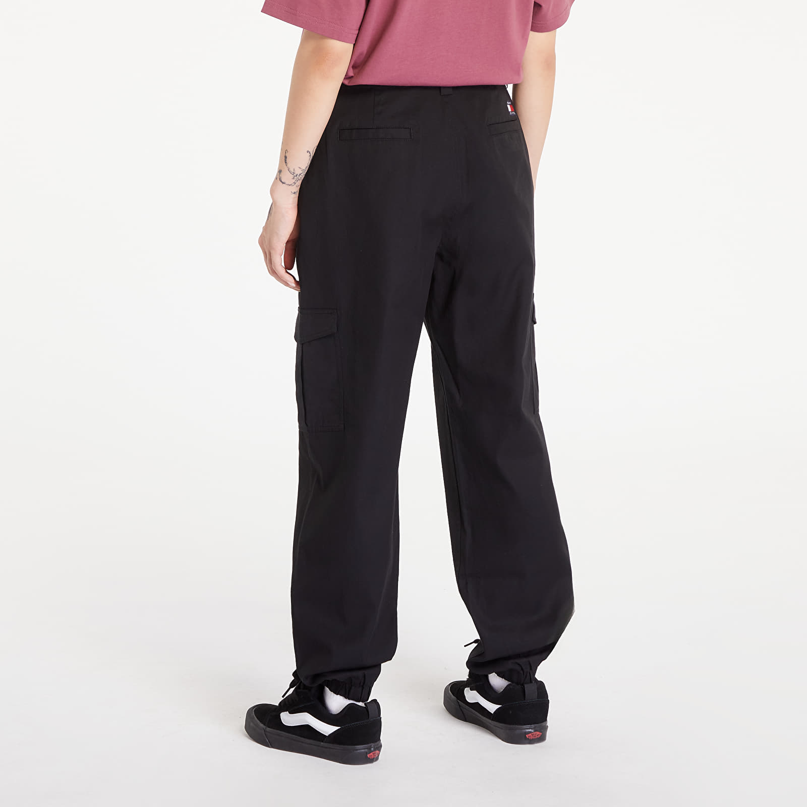 Naiste püksid Tommy Jeans Stretch Cargo Pants Black