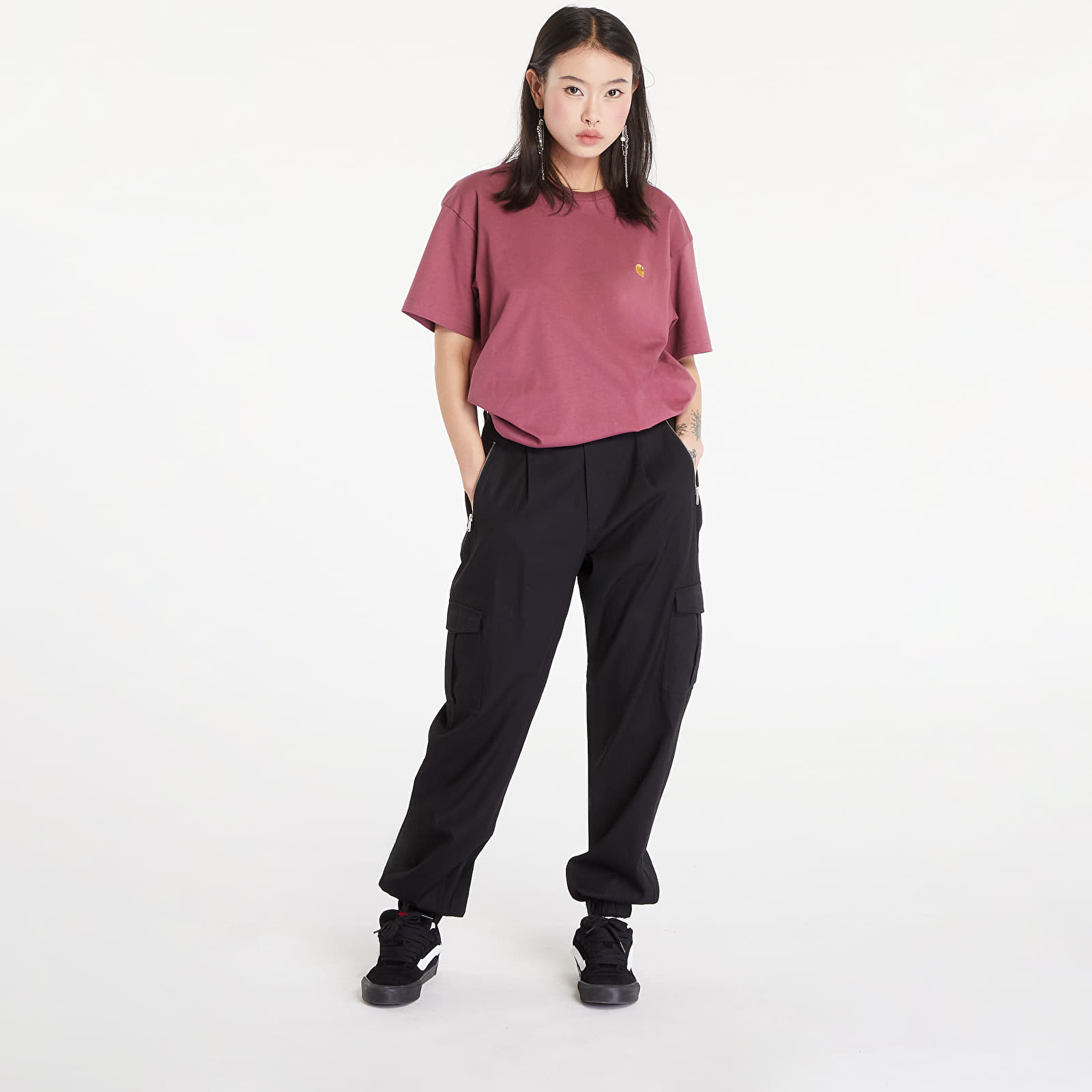 Naiste püksid Tommy Jeans Stretch Cargo Pants Black
