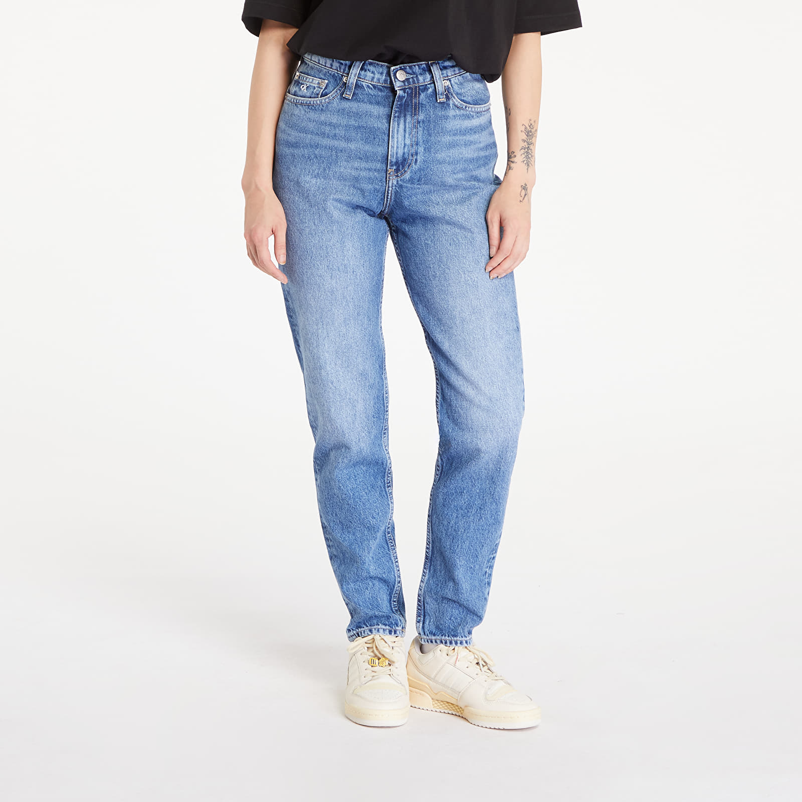 Naiste püksid Calvin Klein Jeans Mom Jean Denim Medium