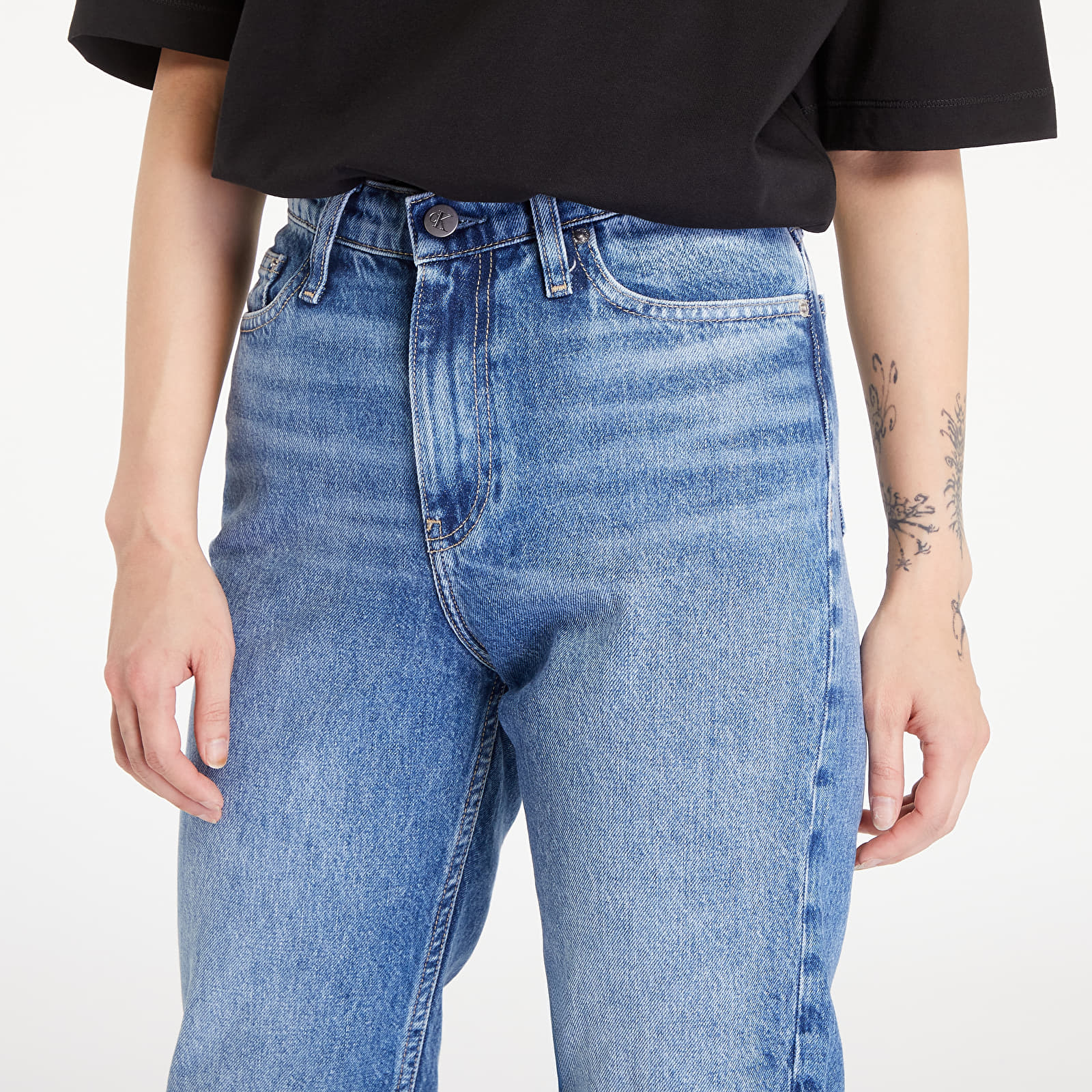 Naiste püksid Calvin Klein Jeans Mom Jean Denim Medium