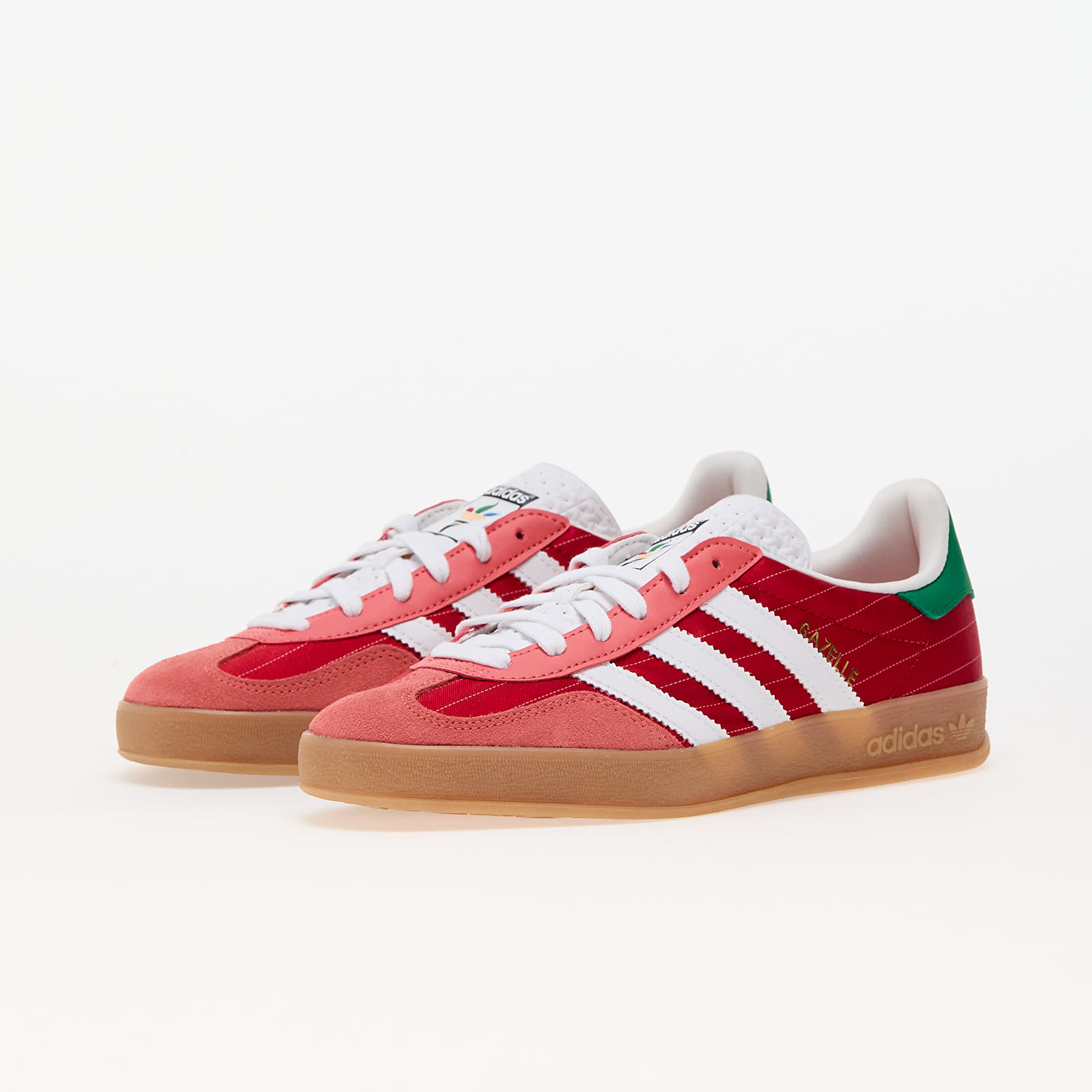 Men's sneakers and shoes adidas Gazelle Indoor "Olympic" Better Scarlet/ Ftw White/ Gum
