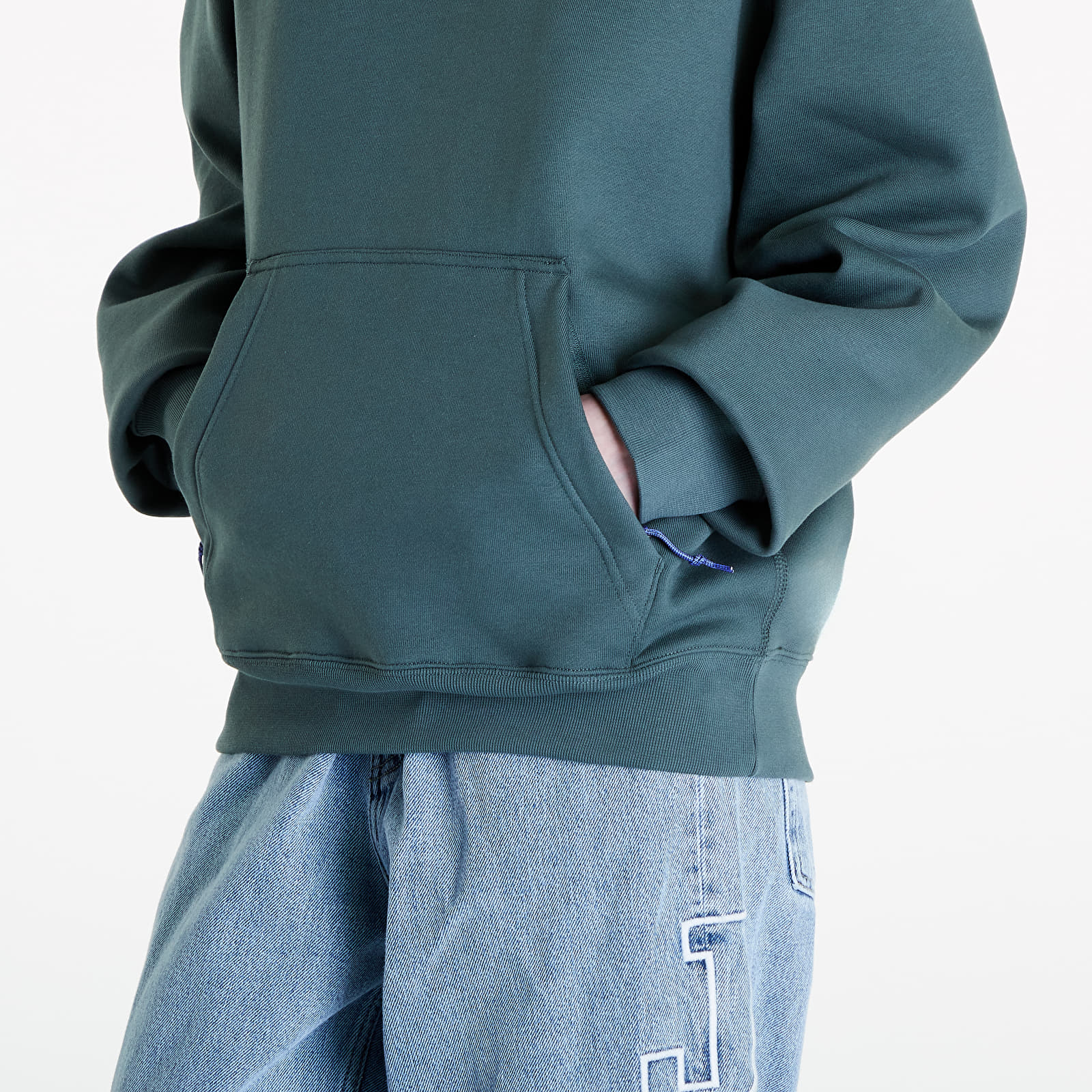 Mikiny Nike ACG Therma-FIT Fleece Pullover Hoodie UNISEX Vintage Green/ Summit White