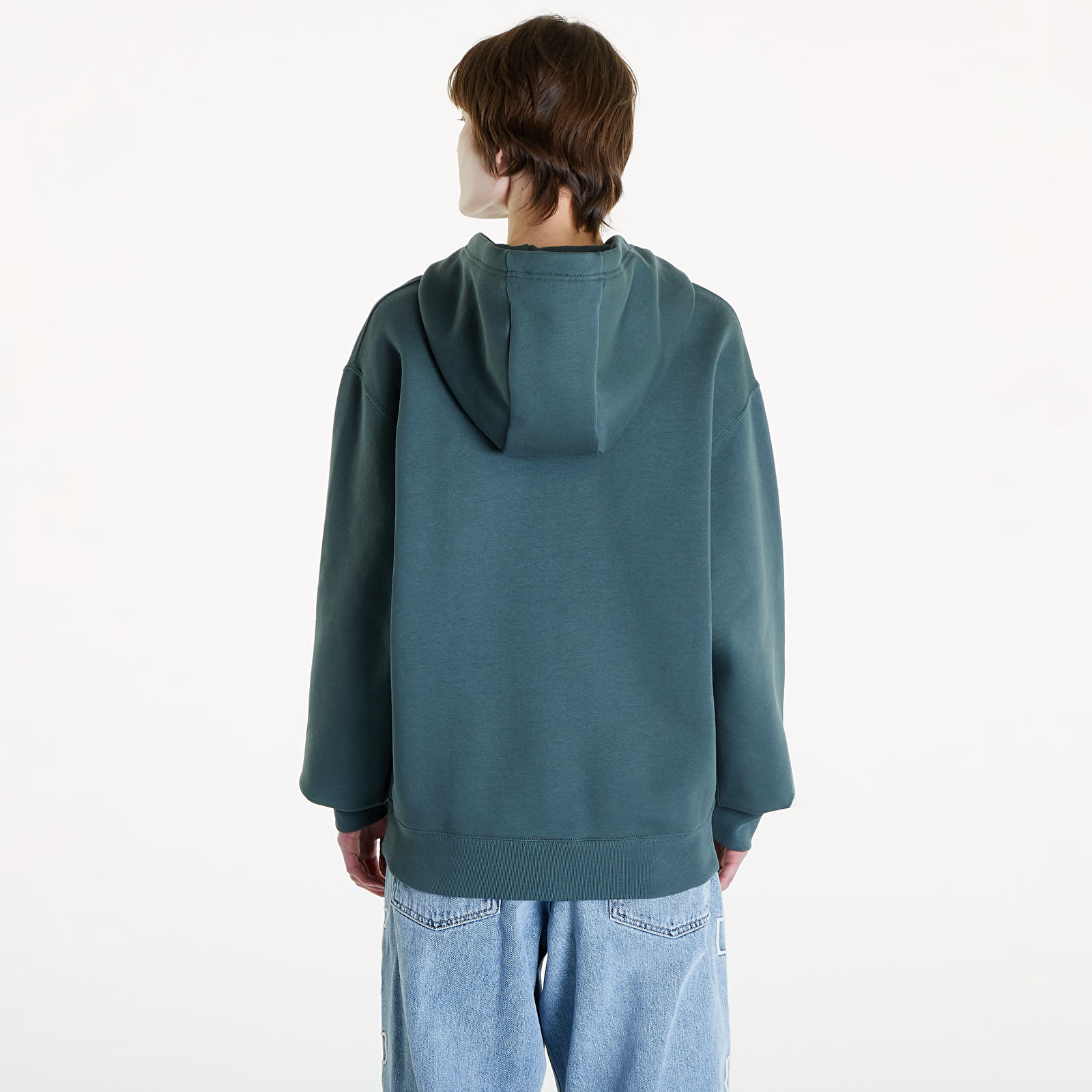 Mikiny Nike ACG Therma-FIT Fleece Pullover Hoodie UNISEX Vintage Green/ Summit White