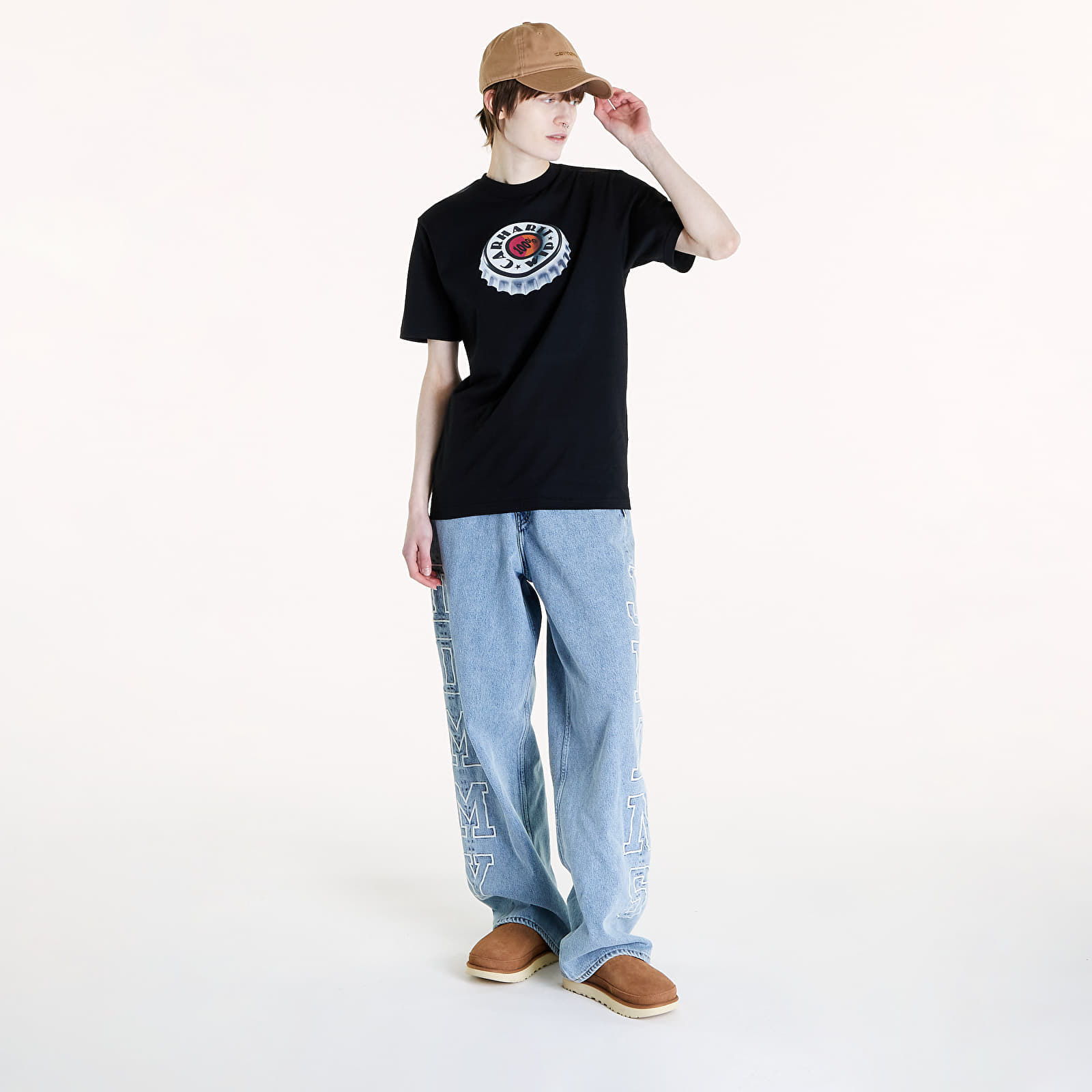 T-shirts Carhartt WIP Short Sleeve Bottle Cap T-Shirt UNISEX Black