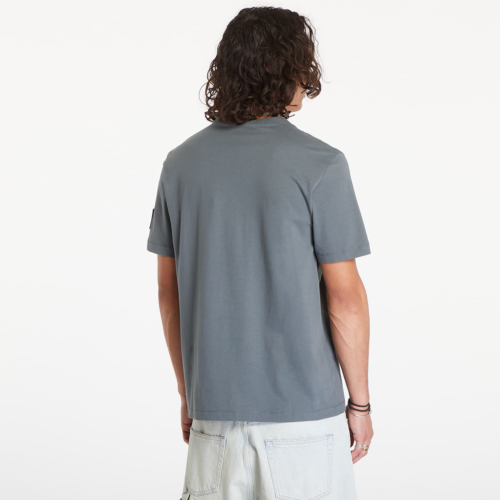 Чоловічі футболки Calvin Klein Jeans Cotton Badge T-Shirt Endless Grey