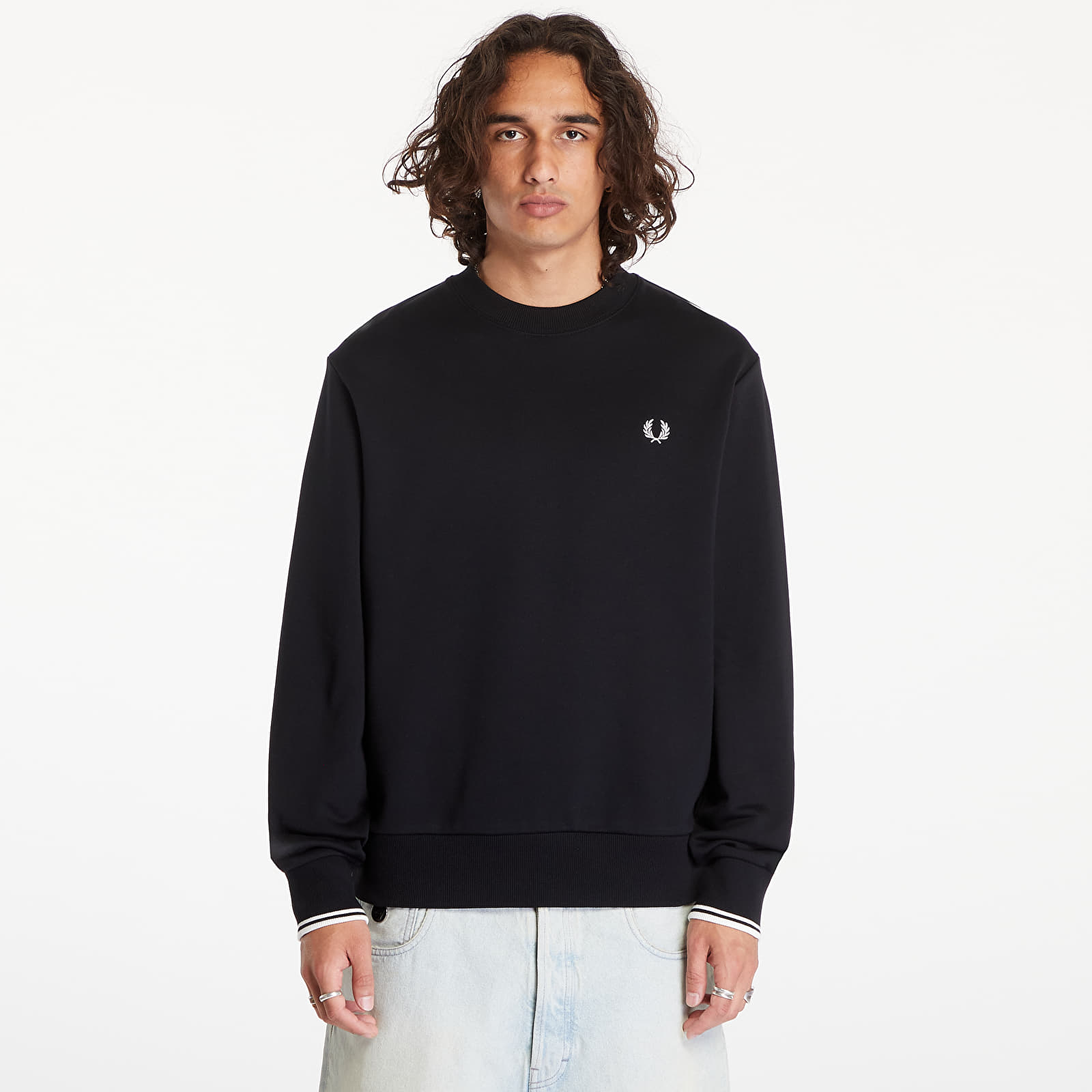 Hoodies and sweatshirts  FRED PERRY Crewneck Sweatshirt Black