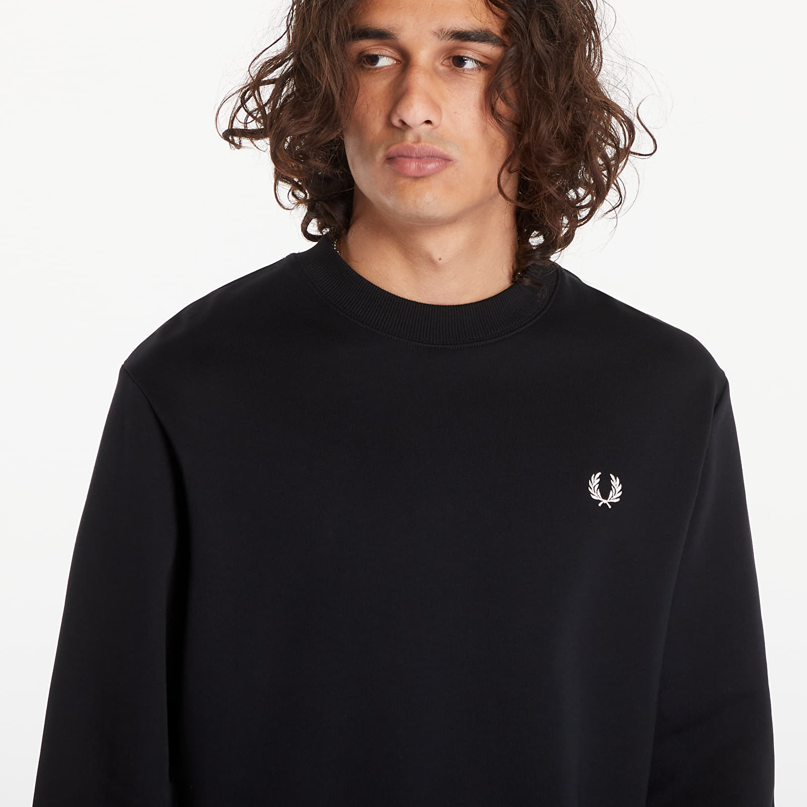 Hoodies and sweatshirts  FRED PERRY Crewneck Sweatshirt Black