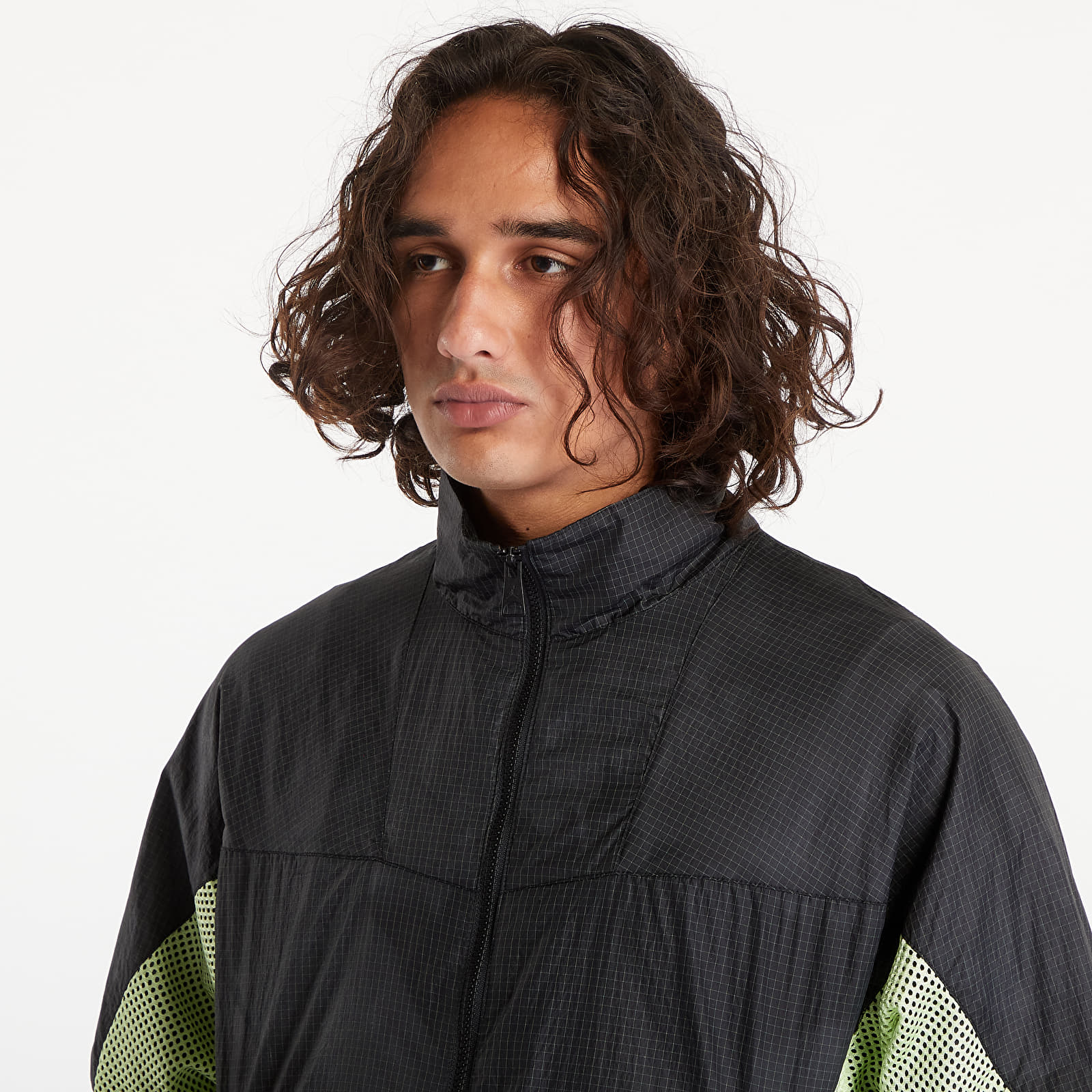 Hanorace Jordan M J 23 Engineered Track Jacket Black/ Light Green